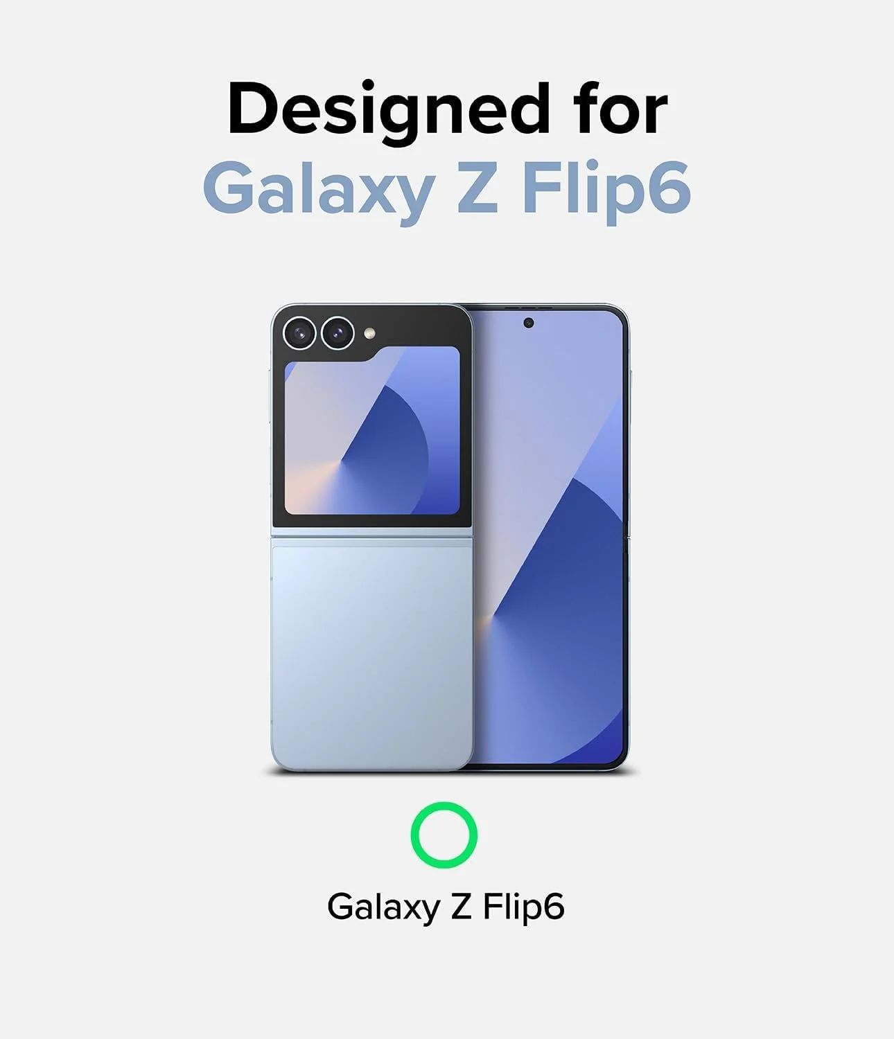 کاور محافظ آهنربایی Ringke Fusion سازگار با گوشی سامسونگ Galaxy Z Flip 6، پشت سخت PC شفاف و ضربه گیر TPU نرم - شفاف