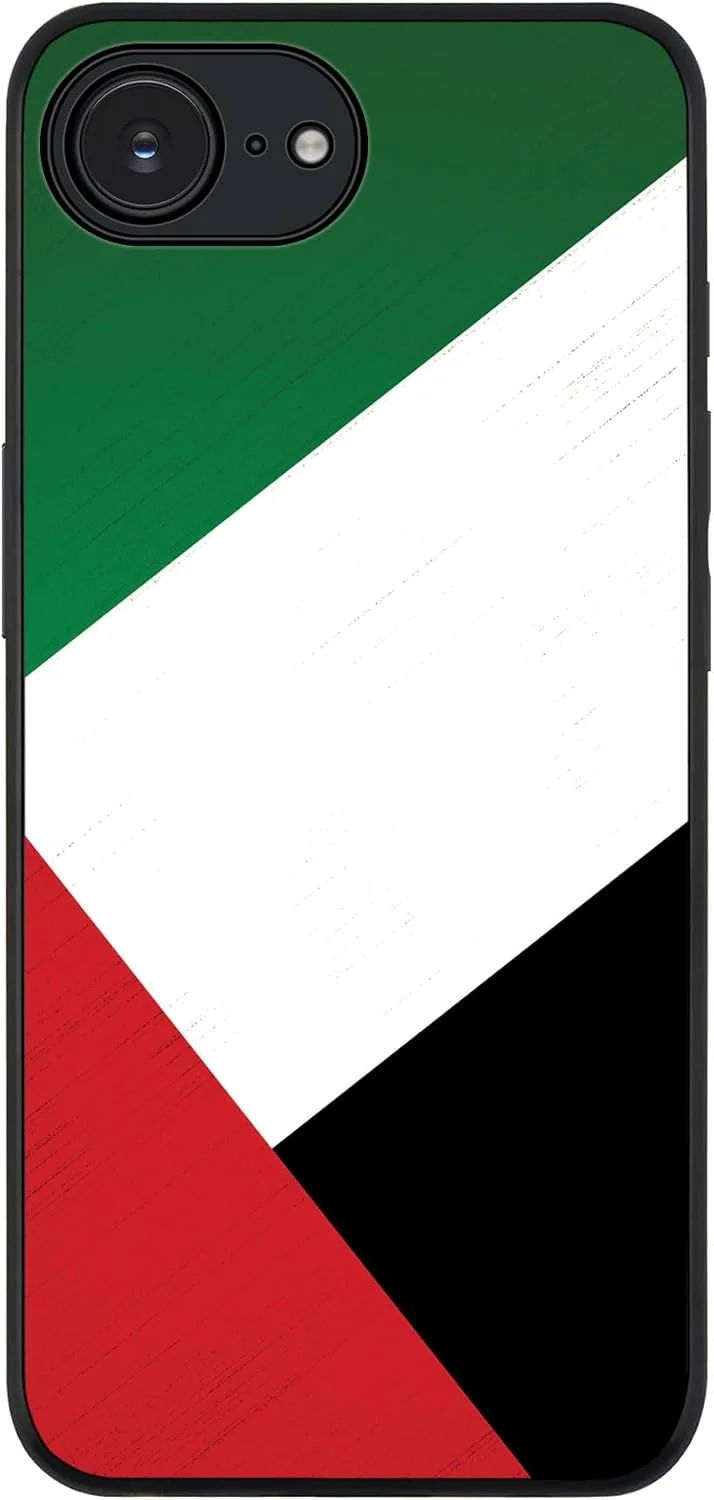 کاور محافظ گوشی آیفون 16e مدل Stylizedd، مقاوم، باریک، محافظ دوربین، ضد ضربه و نازک - طرح پرچم امارات