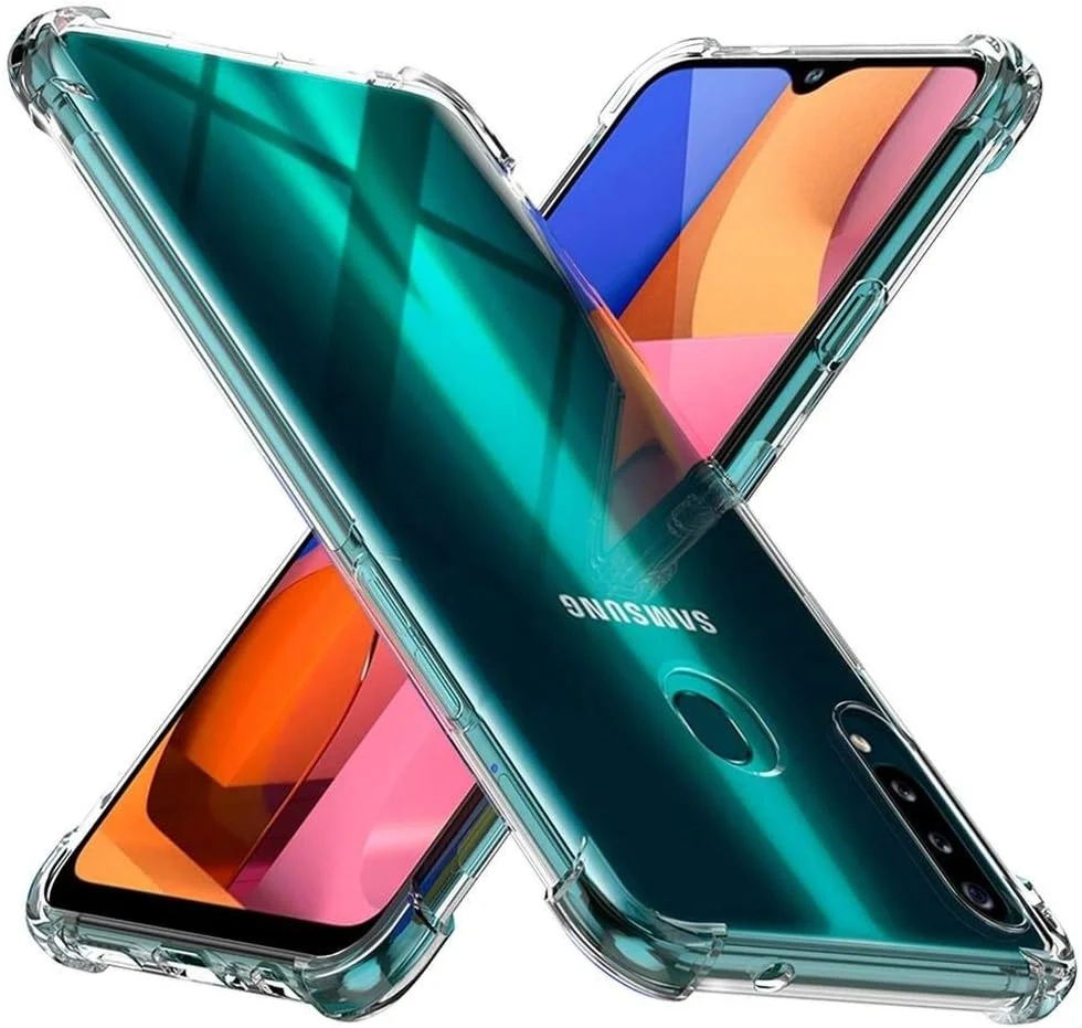 قاب گوشی سامسونگ گلکسی A20s، قاب ژله ای TPU نرم و شفاف باریک، پوشش سیلیکونی انعطاف پذیر با گوشه های ضربه گیر برای سامسونگ گلکسی A20s - شفاف