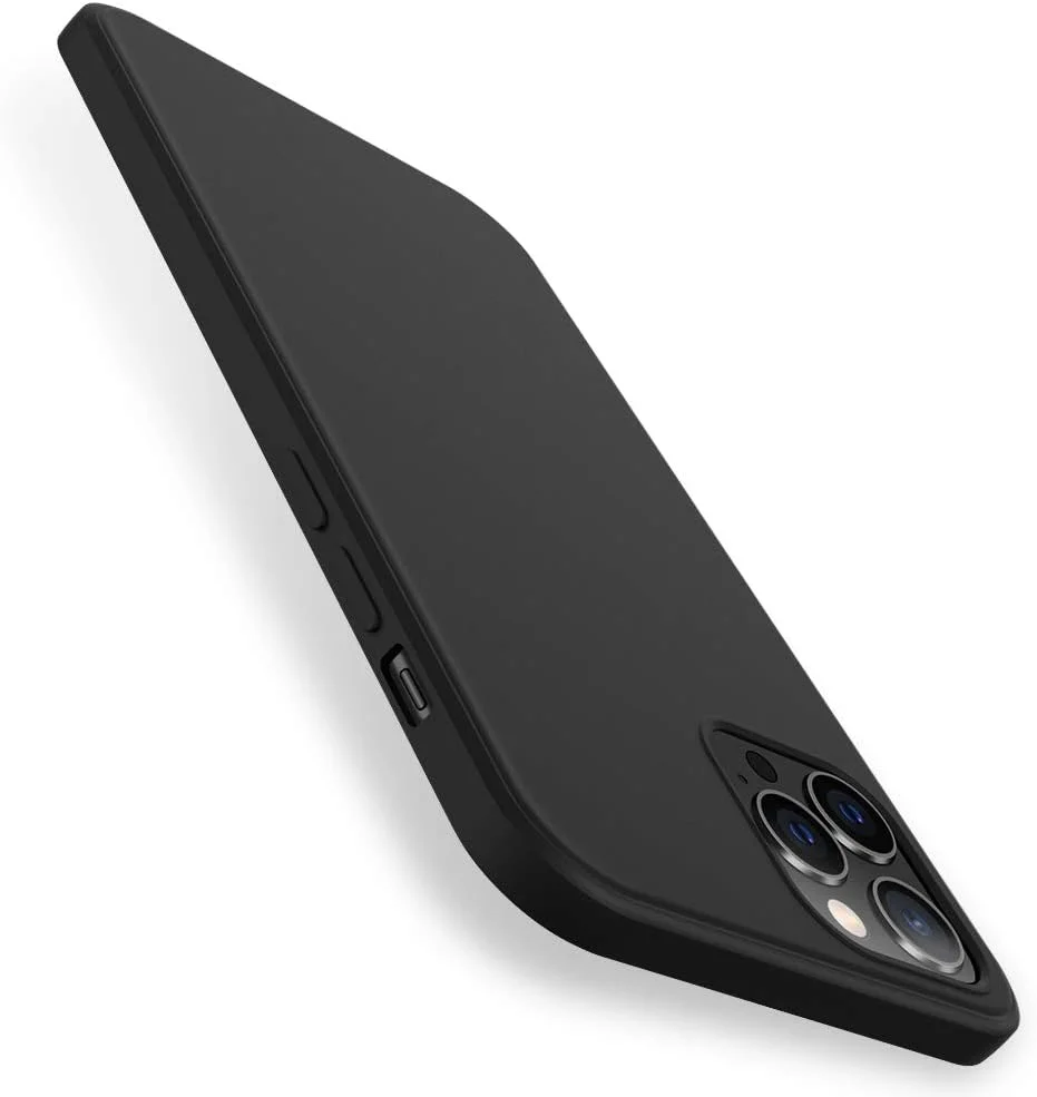 کاور محافظ باریک و سیلیکونی ایکس-لول مناسب برای آیفون 12 پرو مکس، با محافظت از دوربین، ضد لغزش، ضد خش و دارای پوشش داخلی میکروفایبر