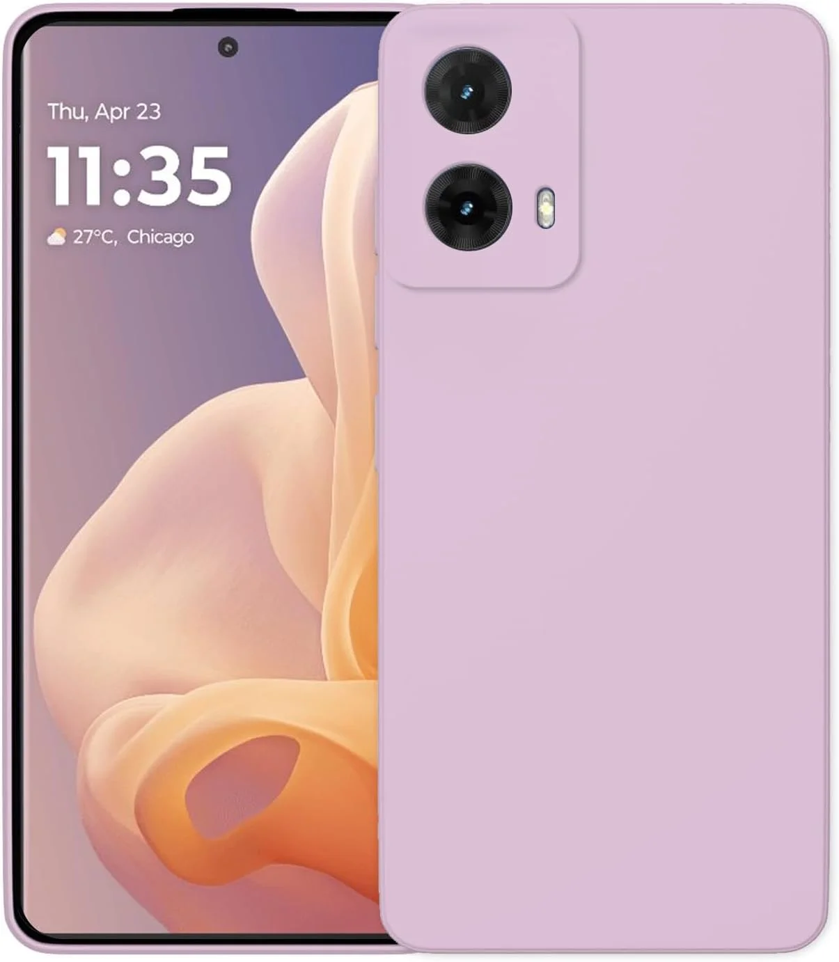 کاور محافظ سیلیکونی گوشی موبایل CooLoly مناسب برای موتورولا G85 5G، پوشش محافظ نرم (بنفش-G85 5G)