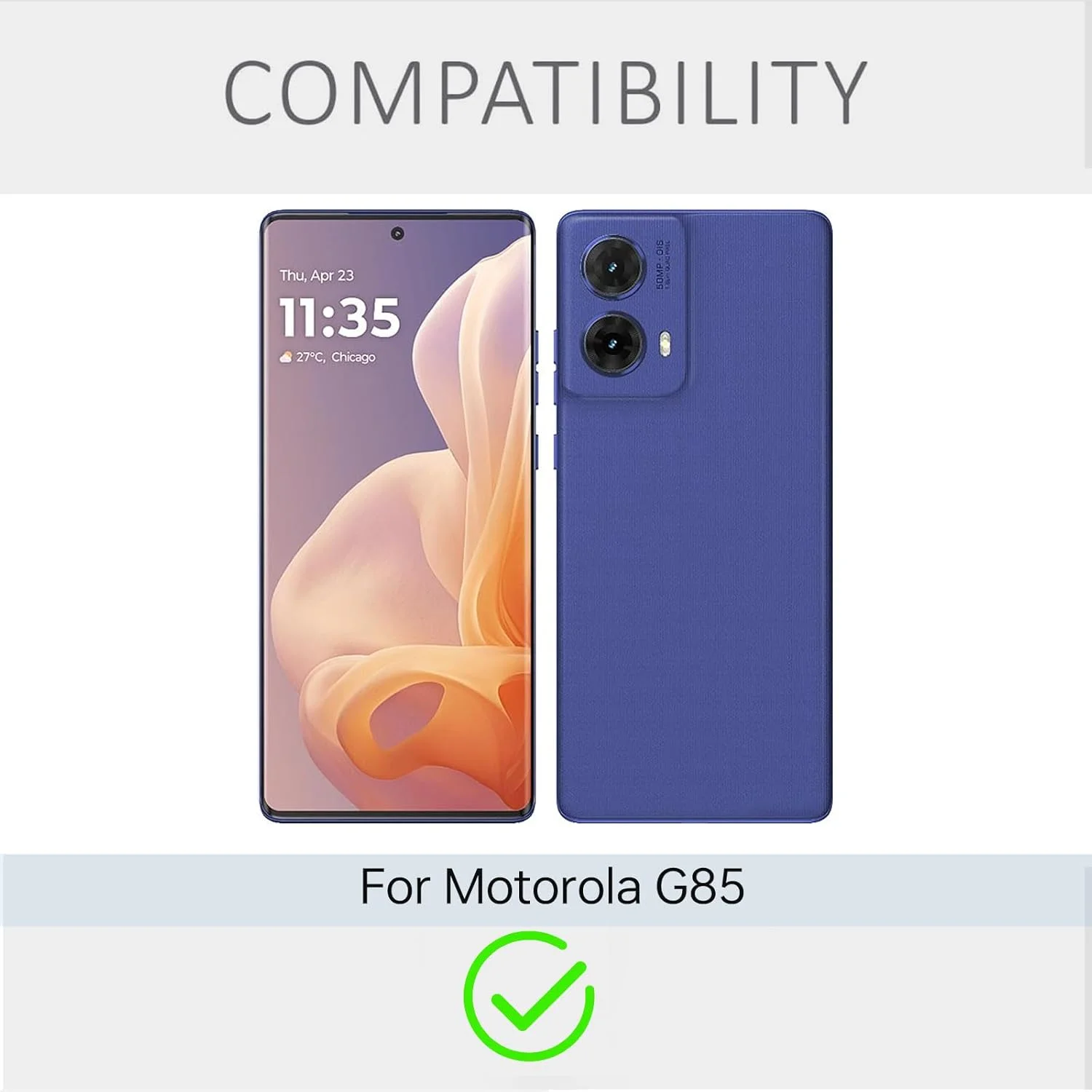 کاور محافظ سیلیکونی گوشی موبایل CooLoly مناسب برای موتورولا G85 5G، پوشش محافظ نرم (بنفش-G85 5G)