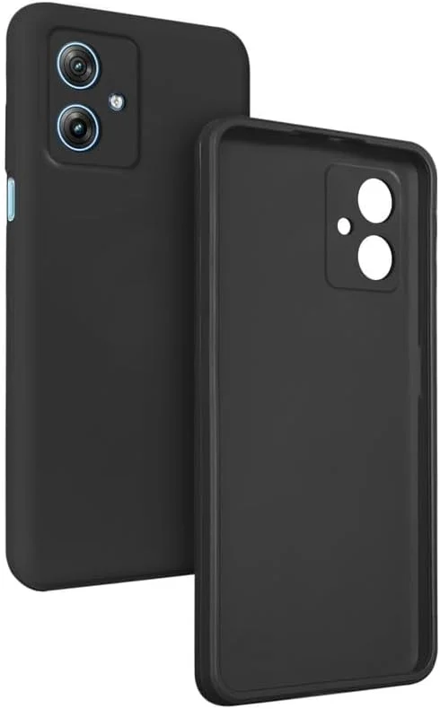 کاور محافظ گوشی موتورولا موتو G54، کاور باریک و نرم TPU سیلیکونی مات ضد ضربه با محافظت از دوربین، ضد خش، نازک و انعطاف پذیر برای موتو G54 5G (مشکی)