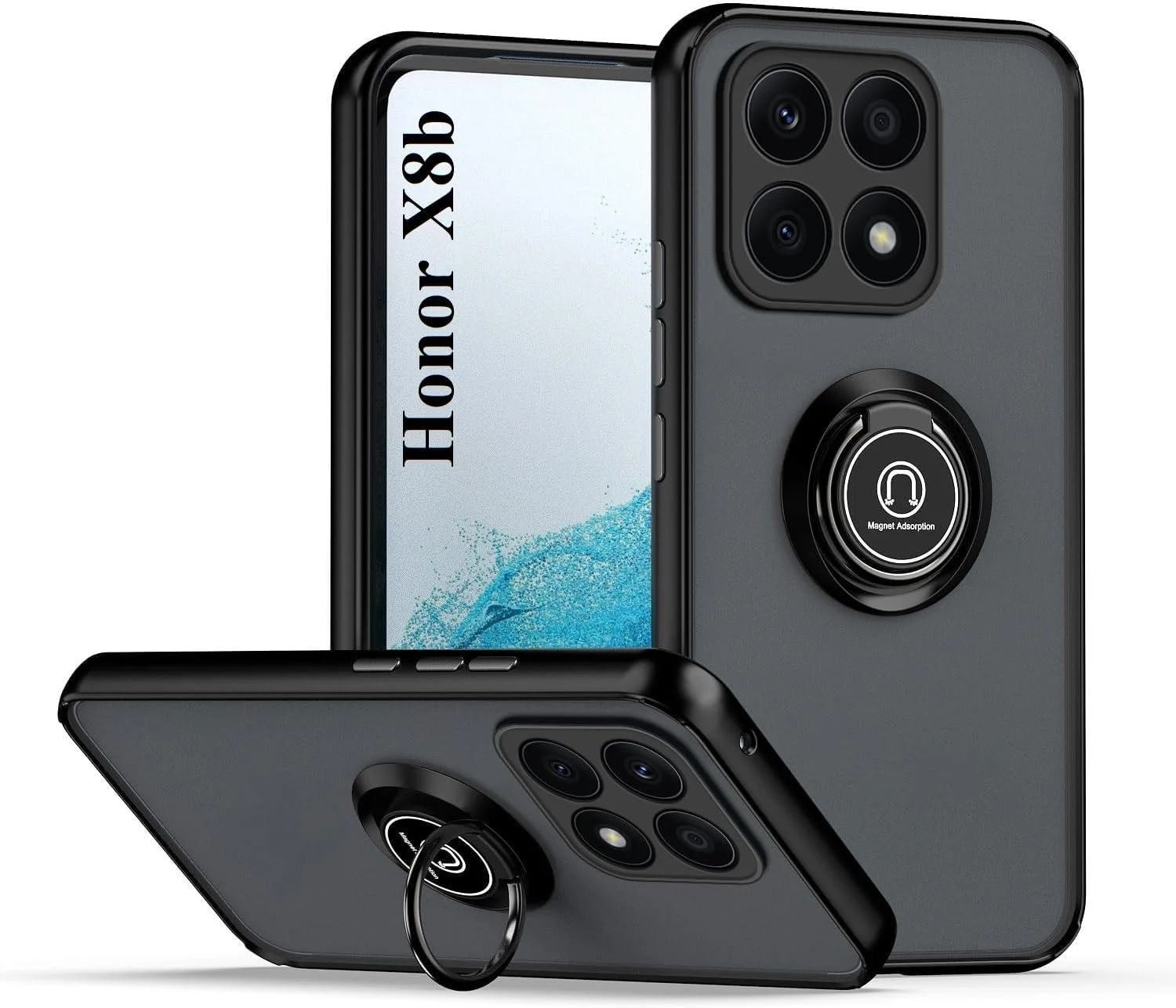 کاور محافظ گوشی آنر X8b مدل ZEGE با حلقه فلزی چرخان، استند و قابلیت اتصال مغناطیسی به هولدر خودرو، ضد ضربه و ضد اثر انگشت (مشکی) کاور محافظ گوشی آنر X8b مدل ZEGE با حلقه فلزی چرخان، استند و قابلیت اتصال مغناطیسی به هولدر خودرو، ضد ضربه و ضد اثر انگشت (مشکی)