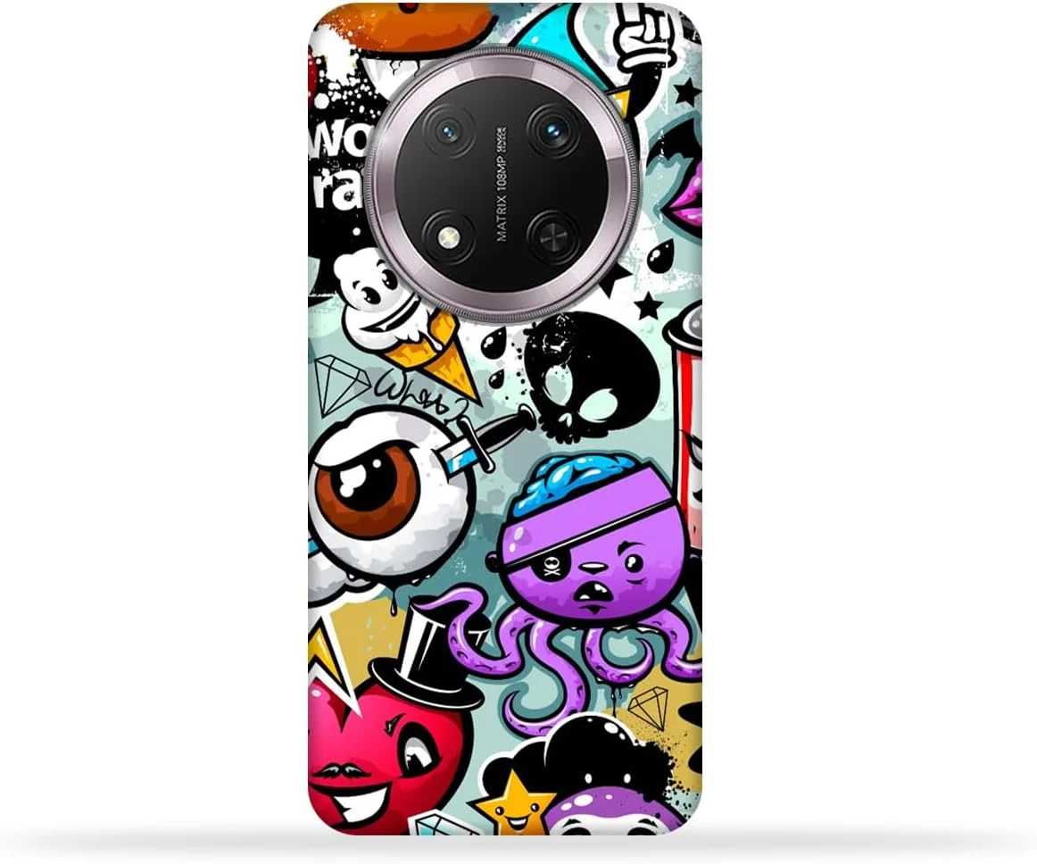 کاور محافظ پشتی گوشی موبایل TPU سازگار با مدل Honor X9c (LTE / 5G) با طرح شخصیت های فانتزی