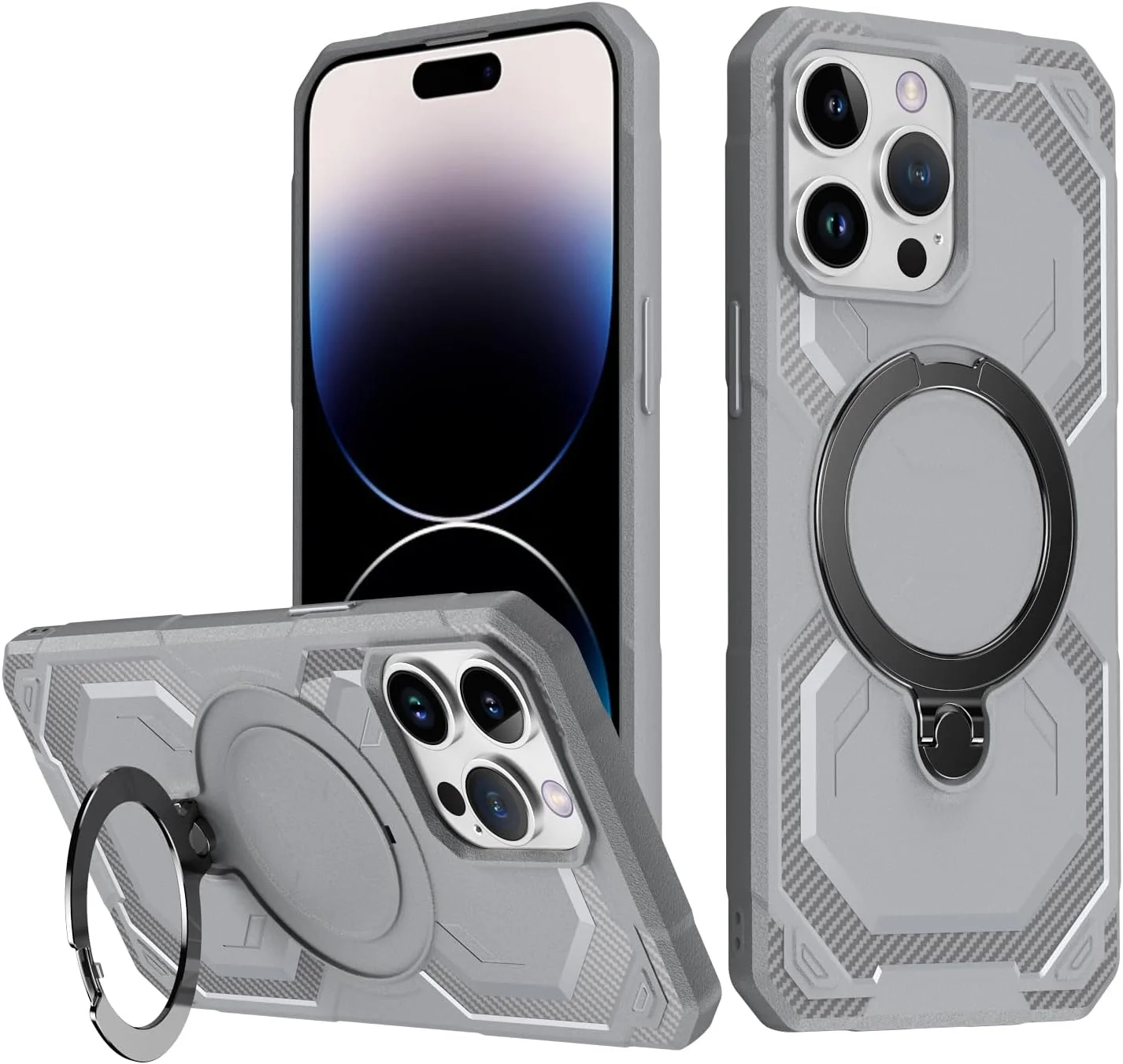 قاب محافظ گوشی آیفون 15 پرو زنولاکس خاکستری – کاور مقاوم با حلقه مغناطیسی استند | محافظت در برابر سقوط نظامی | بافت فیبر کربنی ضد ضربه | پشتیبانی از شارژ بی سیم مغناطیسی | کافر ایفون 15 برو قاب محافظ گوشی آیفون 15 پرو زنولاکس خاکستری – کاور مقاوم با حلقه مغناطیسی استند | محافظت در برابر سقوط نظامی | بافت فیبر کربنی ضد ضربه | پشتیبانی از شارژ بی سیم مغناطیسی | کافر ایفون 15 برو