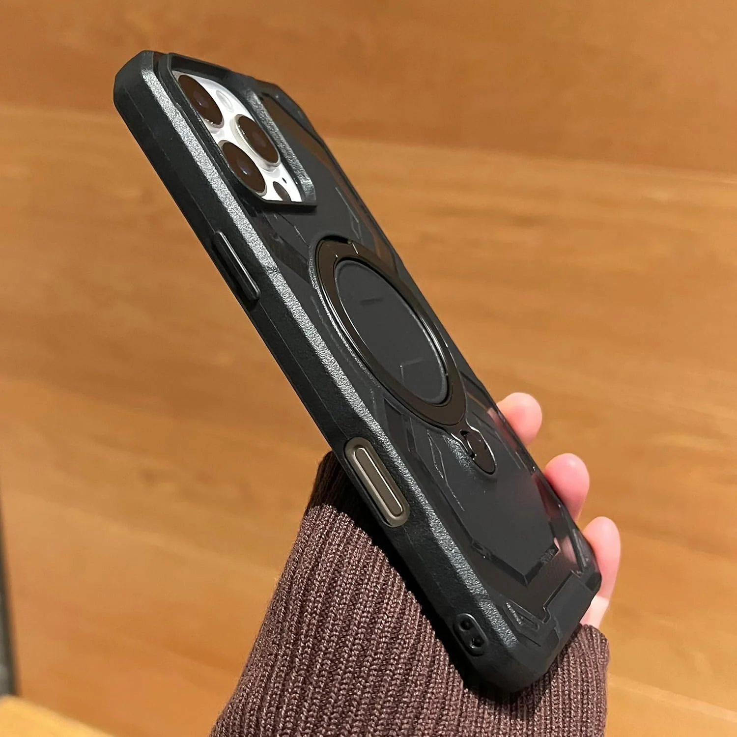 قاب محافظ گوشی آیفون 15 پرو زنولاکس خاکستری – کاور مقاوم با حلقه مغناطیسی استند | محافظت در برابر سقوط نظامی | بافت فیبر کربنی ضد ضربه | پشتیبانی از شارژ بی سیم مغناطیسی | کافر ایفون 15 برو قاب محافظ گوشی آیفون 15 پرو زنولاکس خاکستری – کاور مقاوم با حلقه مغناطیسی استند | محافظت در برابر سقوط نظامی | بافت فیبر کربنی ضد ضربه | پشتیبانی از شارژ بی سیم مغناطیسی | کافر ایفون 15 برو