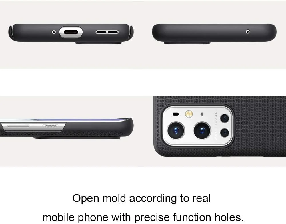 کاور نیلکین سازگار با قاب گوشی وان پلاس 9 پرو مدل Super Frosted Shield، کاور سخت گوشی [باریک] [طراحی شده برای وان پلاس 9 پرو] - مشکی