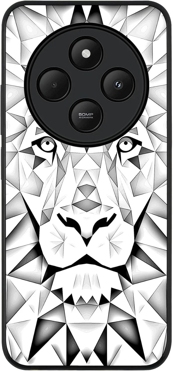 قاب محافظ شیک و مقاوم سازگار با گوشی شیائومی ردمی 14C / 14R، پوشش محکم، باریک و محافظت از دوربین، ضد ضربه و نازک - طرح پلی لیون