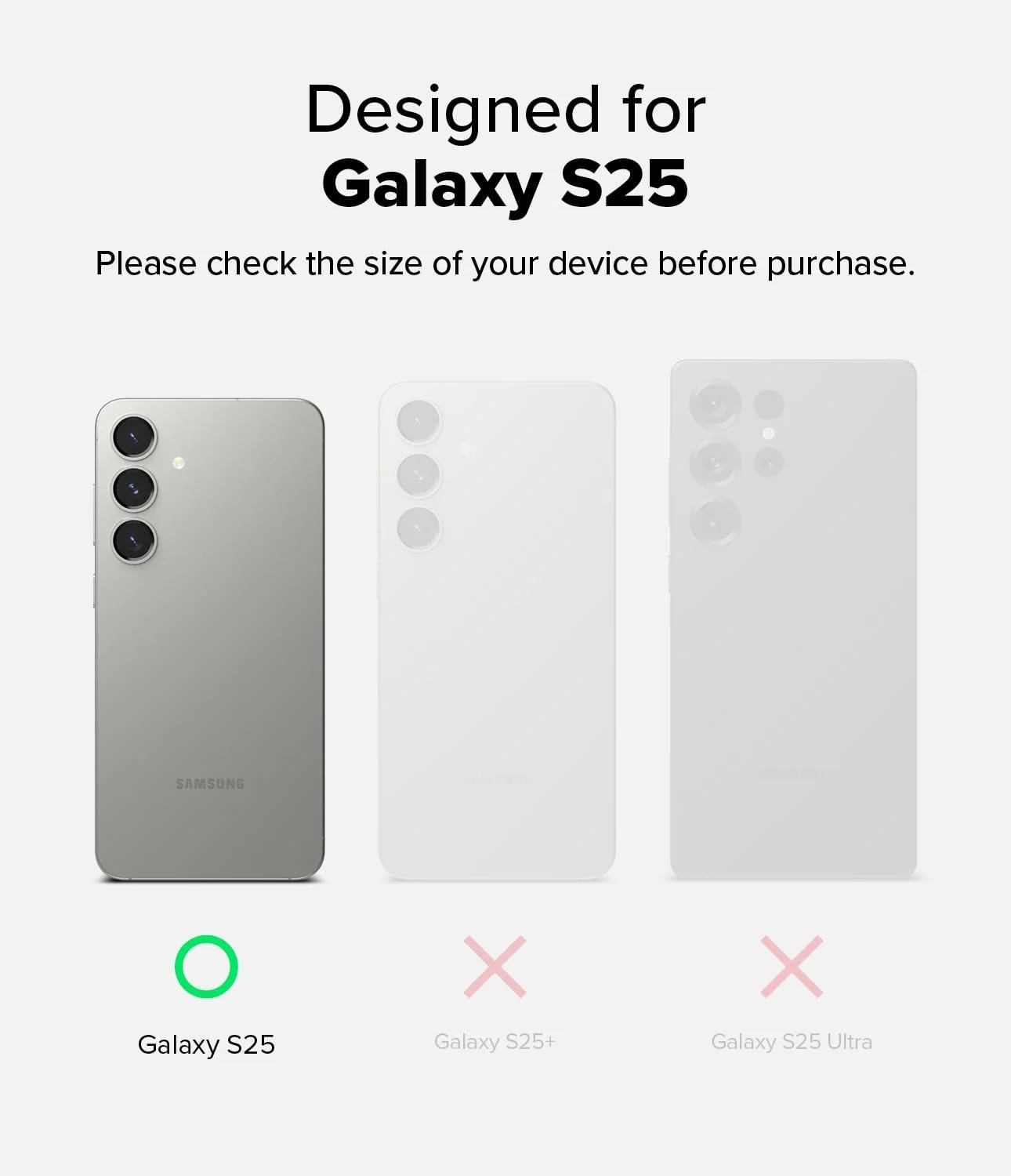 کاور محافظ گوشی سامسونگ گلکسی اس 25 مدل Fusion-X Ringke، پشت سخت شفاف با ضربه گیر محافظ ضد ضربه - مشکی چریکی