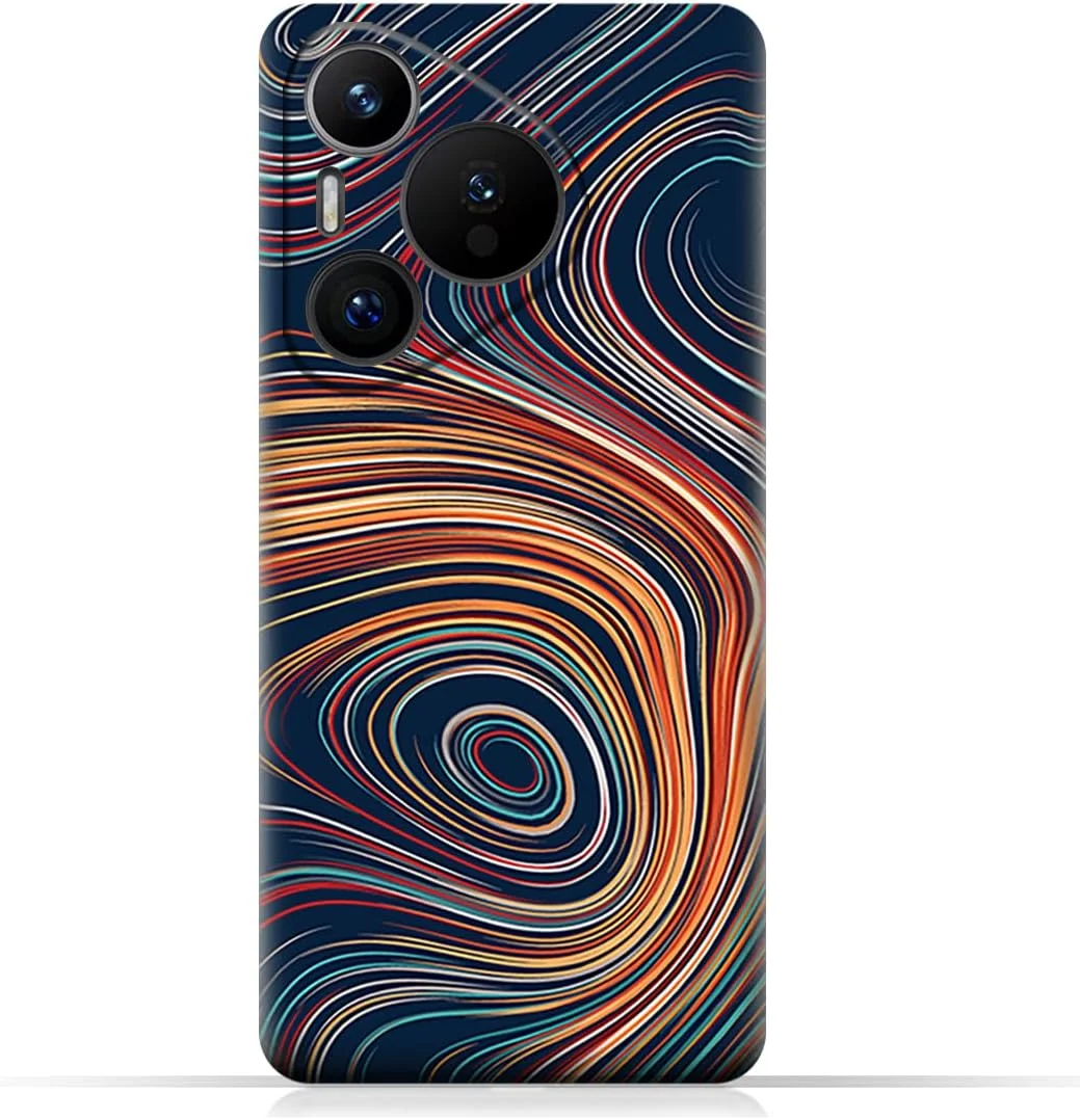 قاب پشتی گوشی موبایل TPU سازگار با مدل Huawei Pura 70 با طرح انتزاعی راه راه