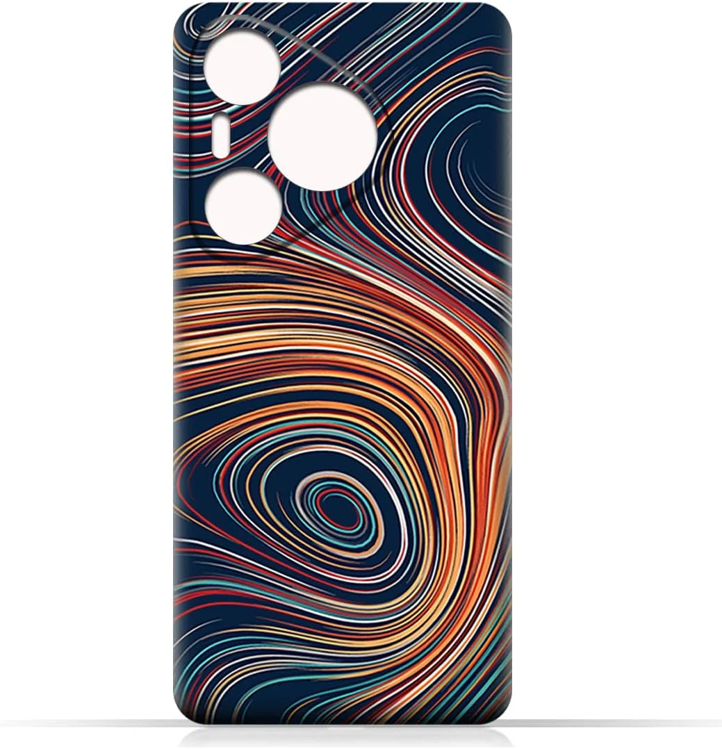 قاب پشتی گوشی موبایل TPU سازگار با مدل Huawei Pura 70 با طرح انتزاعی راه راه