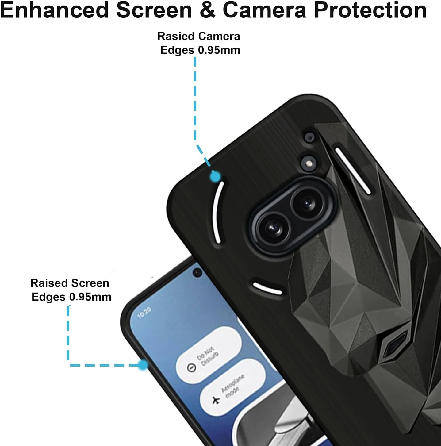 قاب پشتی نرم و انحصاری VIDO برای تلفن Nothing Phone 2a 5G (ضد ضربه | محافظت کامل 360 درجه)