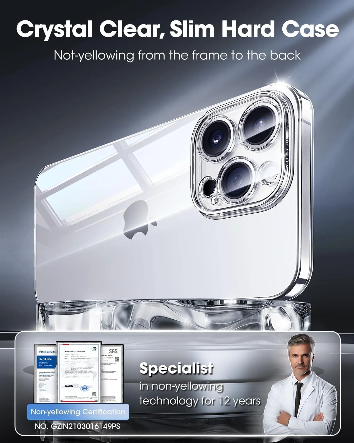 کاور محافظ نامرئی Hepiide برای آیفون 16 پرو مکس، کاور شفاف با کیفیت بالا، پوشش کامل دوربین، بسیار باریک و مقاوم (آیفون 16 پرو مکس) کاور محافظ نامرئی Hepiide برای آیفون 16 پرو مکس، کاور شفاف با کیفیت بالا، پوشش کامل دوربین، بسیار باریک و مقاوم (آیفون 16 پرو مکس)