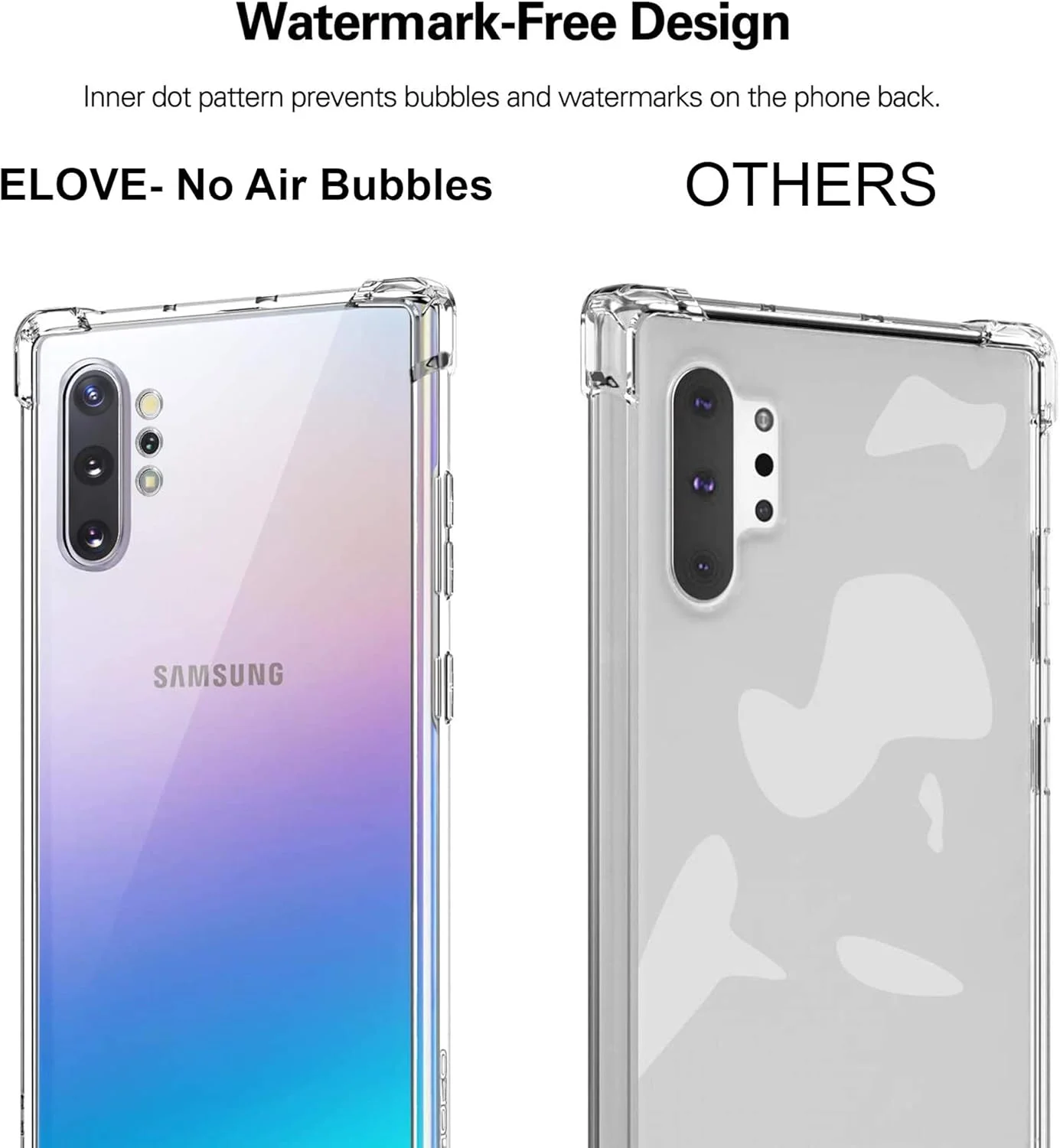 کاور محافظتی ایمودیل برای گوشی سامسونگ گلکسی نوت 10 پلاس، ضربه گیر نرم و شفاف مناسب گلکسی نوت 10 پلاس / نوت 10 پرو (شفاف)