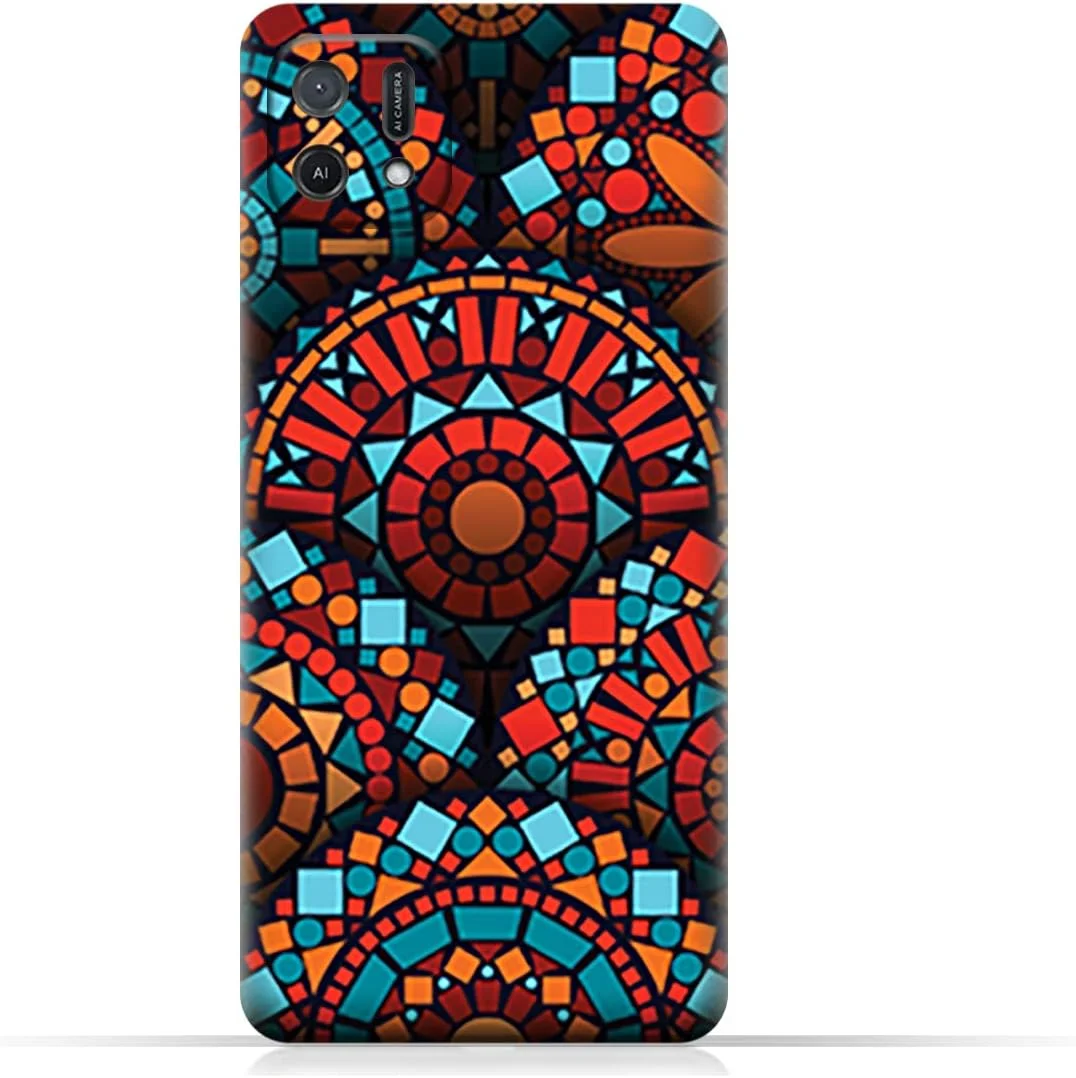 کاور محافظ گوشی موبایل AMC Design از جنس TPU مناسب برای اوپو A16K با طرح ماندالاهای هندسی