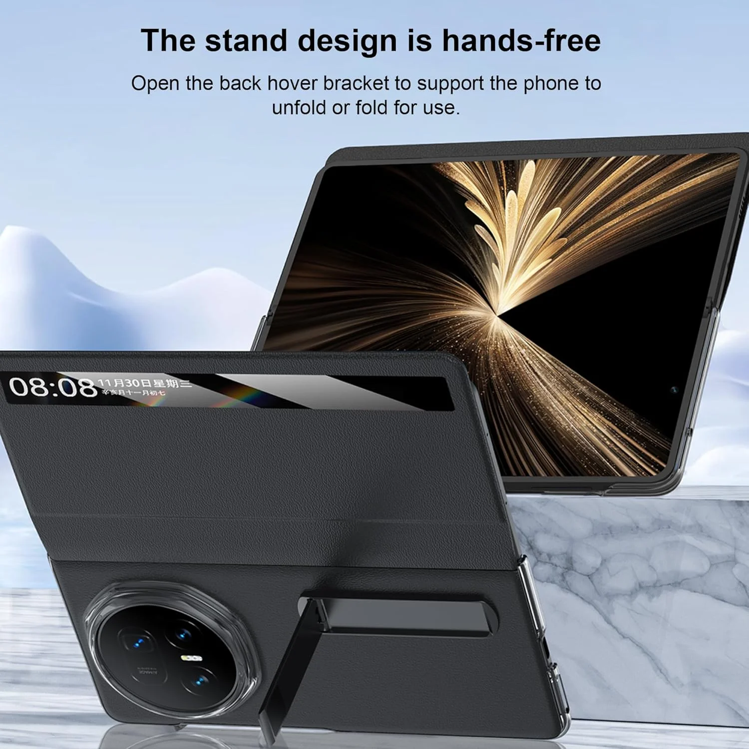 کیف محافظ Tieeyivv برای گوشی تاشو آنر مجیک V5، قاب گوشی موبایل تاشو با پایه فلزی، محافظت کامل، محافظت در برابر سقوط (مشکی) کیف محافظ Tieeyivv برای گوشی تاشو آنر مجیک V5، قاب گوشی موبایل تاشو با پایه فلزی، محافظت کامل، محافظت در برابر سقوط (مشکی)