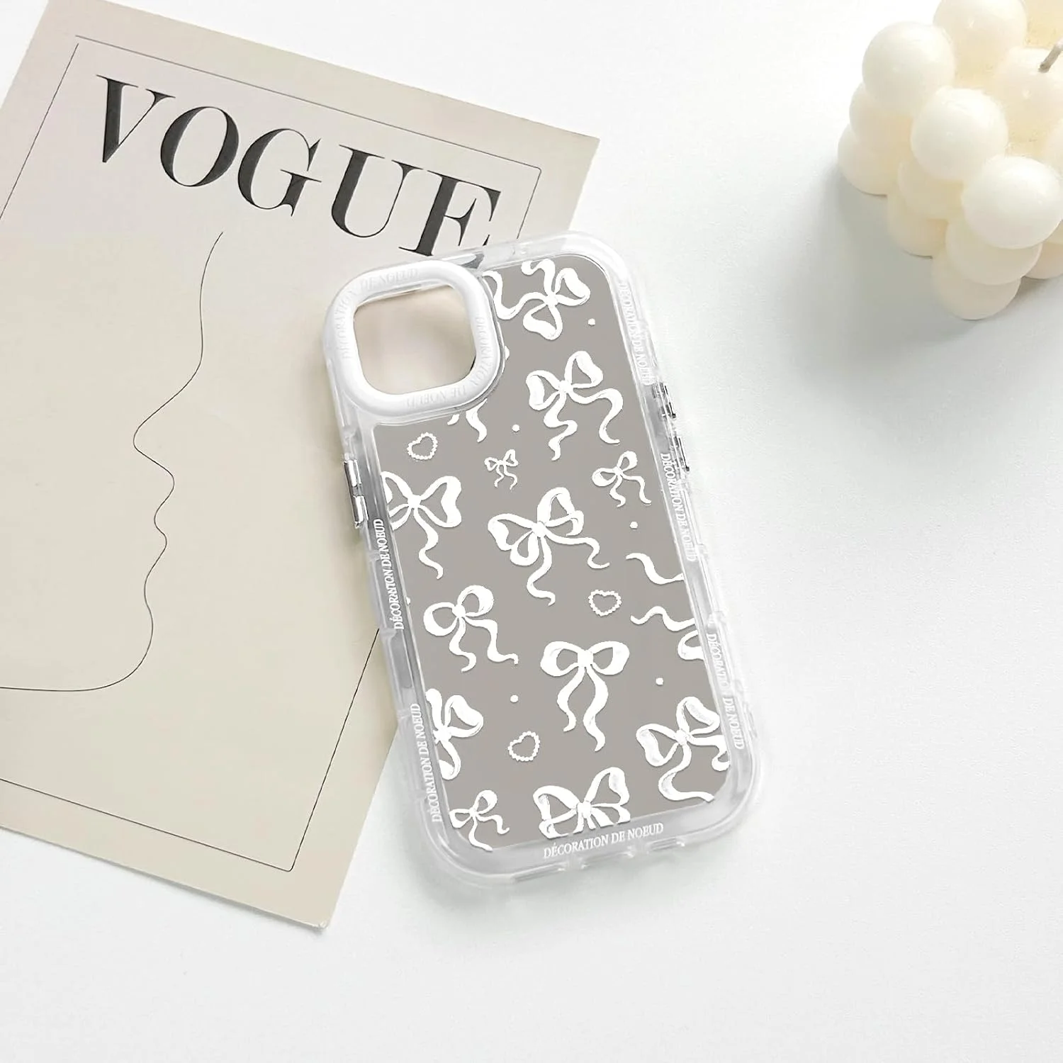 کاور گوشی آیفون 14 طرح پاپیون آینه ای زیبا، محافظ نقره ای ضد ضربه - پاپیون سفید کاور گوشی آیفون 14 طرح پاپیون آینه ای زیبا، محافظ نقره ای ضد ضربه - پاپیون سفید