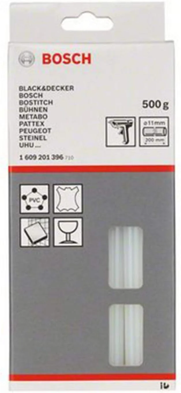 چسب حرارتی شفاف بوش (قطر 11x200 میلی متر، 500 گرم، لوازم جانبی تفنگ چسب حرارتی) چسب حرارتی شفاف بوش (قطر 11x200 میلی متر، 500 گرم، لوازم جانبی تفنگ چسب حرارتی)