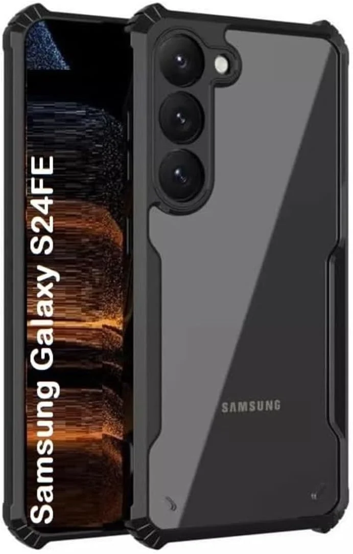 کاور محافظ شفاف Zubitech Samsung Galaxy S24 FE 5G، پشت سخت PC با حاشیه مشکی TPU ضد ضربه، مقاوم در برابر ضربه 360 درجه، پوشش شفاف ضد زرد شدن برای Samsung Galaxy S24 FE کاور محافظ شفاف Zubitech Samsung Galaxy S24 FE 5G، پشت سخت PC با حاشیه مشکی TPU ضد ضربه، مقاوم در برابر ضربه 360 درجه، پوشش شفاف ضد زرد شدن برای Samsung Galaxy S24 FE