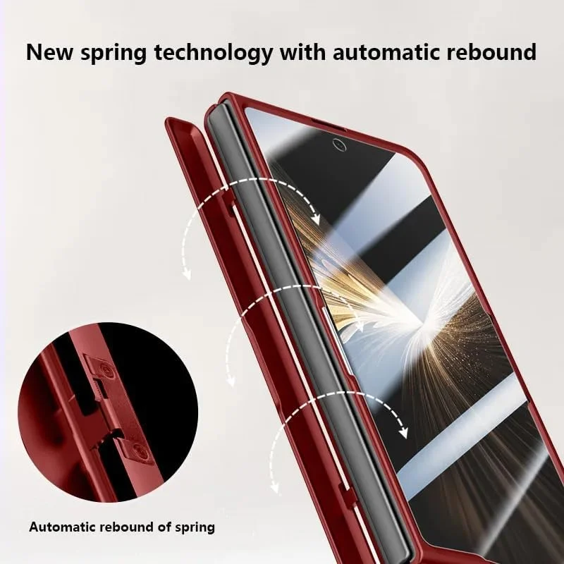 قاب مغناطیسی Gruattreay برای گوشی آنر مجیک V5 5G مدل [محافظ صفحه نمایش داخلی] [پشتیبانی از شارژ بی سیم] استند لنز دوربین مات ضد خش و ضد ضربه (مشکی)