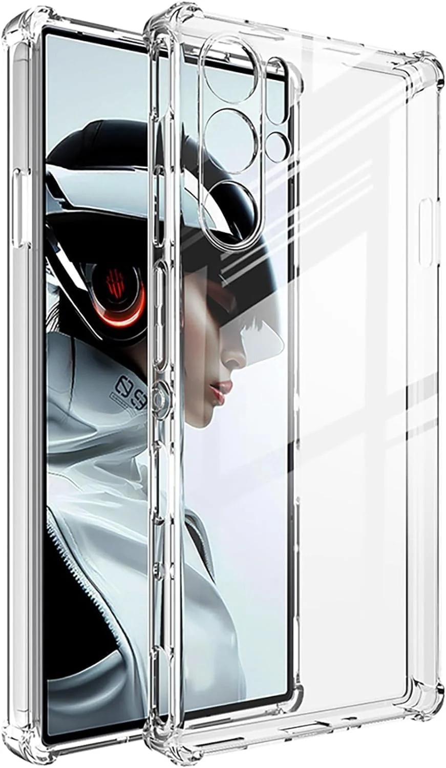 کاور محافظ گوشی نوبیا رد مجیک 9 پرو/9 پرو پلاس زوبی تک، جنس TPU نرم، ضد ضربه، ضد اثر انگشت، مناسب برای زد تی ای نوبیا رد مجیک 9 پرو/9 پرو پلاس (شفاف)