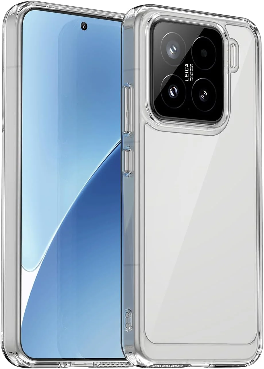قاب گوشی OIATROE برای شیائومی 15، قاب پشتی شفاف [ضد خش] [TPU باریک و شیک] [جذب ضربه] قاب محافظ برای شیائومی 15 - شفاف