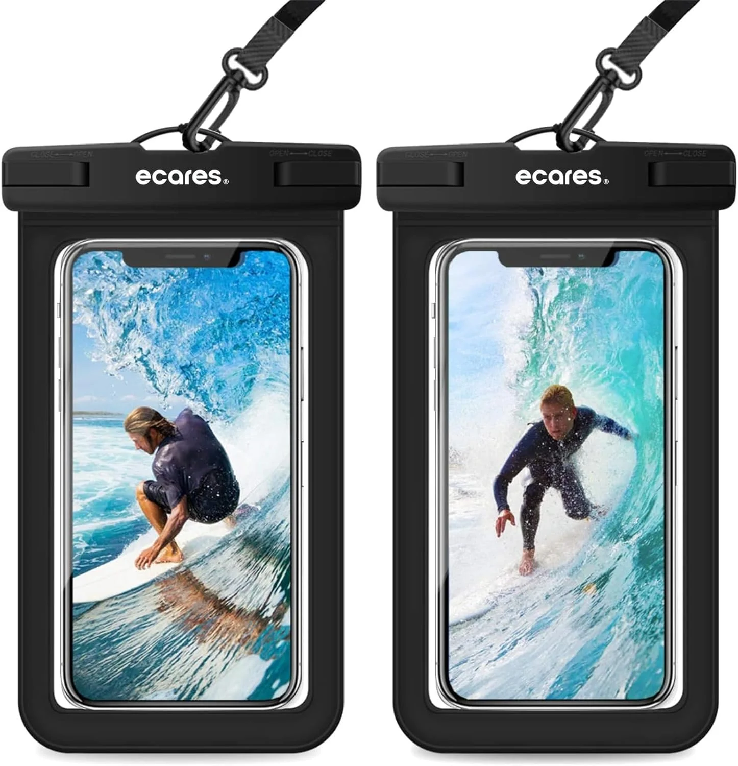 کیف ضد آب موبایل، عملکرد صفحه لمسی، کیف خشک تلفن همراه، کیف ضد آب تلفن، کیف ضد آب شنای غواصی، برای همه تلفن های هوشمند تا 7 اینچ (بسته 2 عددی)
