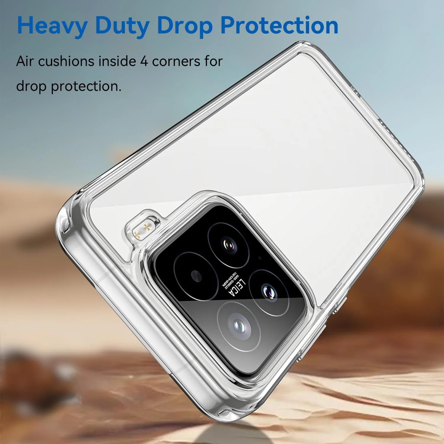 قاب گوشی OIATROE برای شیائومی 15، قاب پشتی شفاف [ضد خش] [TPU باریک و شیک] [جذب ضربه] قاب محافظ برای شیائومی 15 - شفاف