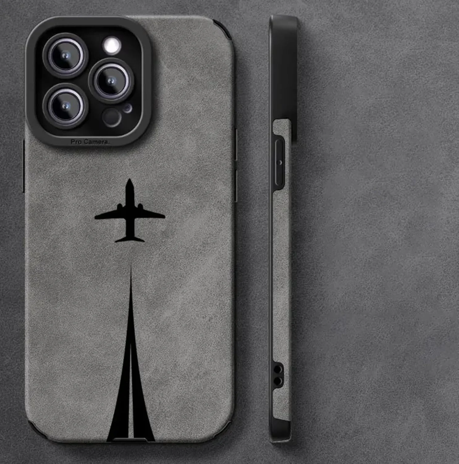 قاب محافظ گوشی موبایل طرح مسیر هواپیما، ساخته شده از TPU مقاوم در برابر ضربه، مناسب برای گوشی اپل آیفون 16 پرو مکس (مسیر پرواز هواپیما)