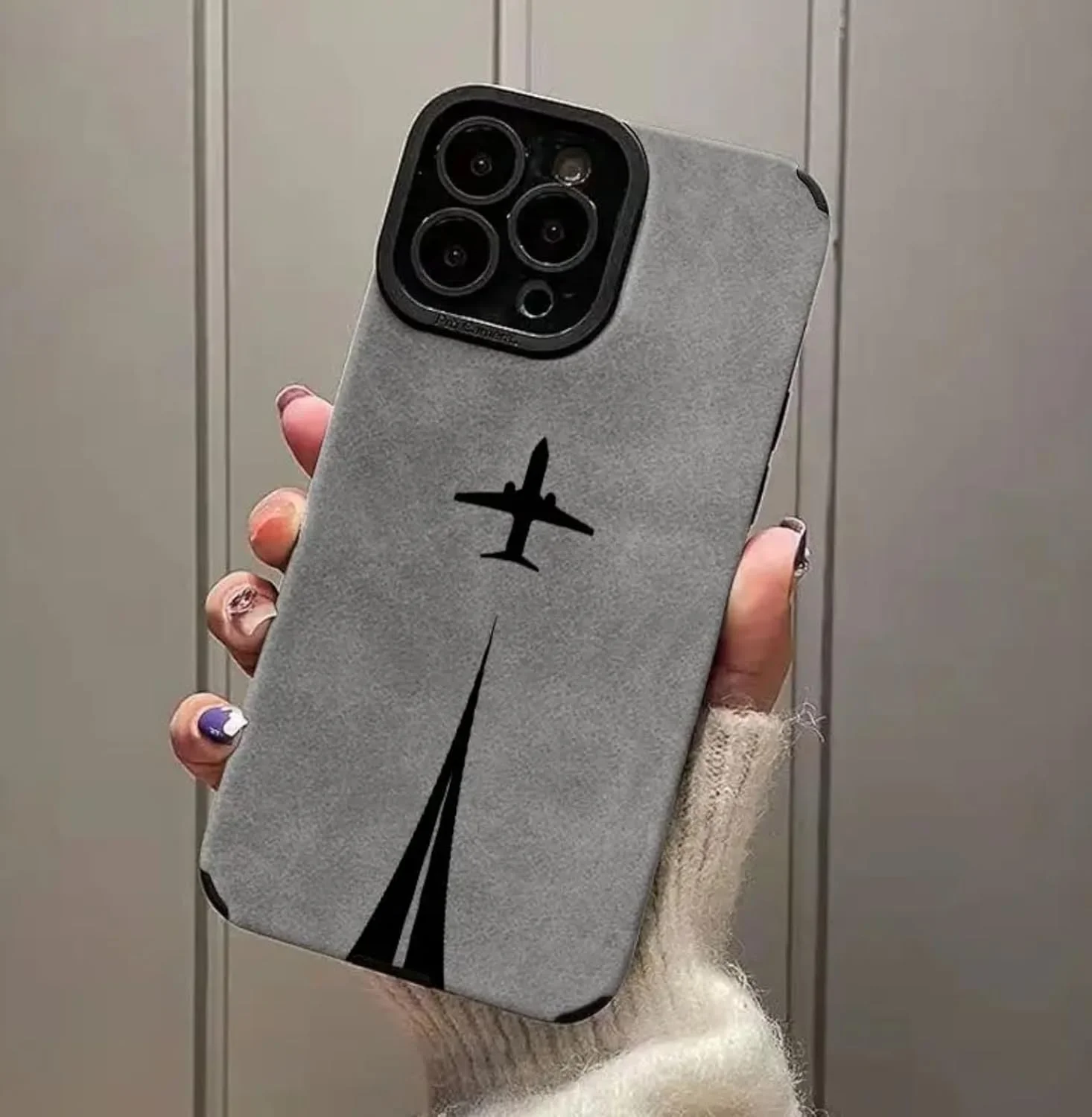قاب محافظ گوشی موبایل طرح مسیر هواپیما، ساخته شده از TPU مقاوم در برابر ضربه، مناسب برای گوشی اپل آیفون 16 پرو مکس (مسیر پرواز هواپیما)