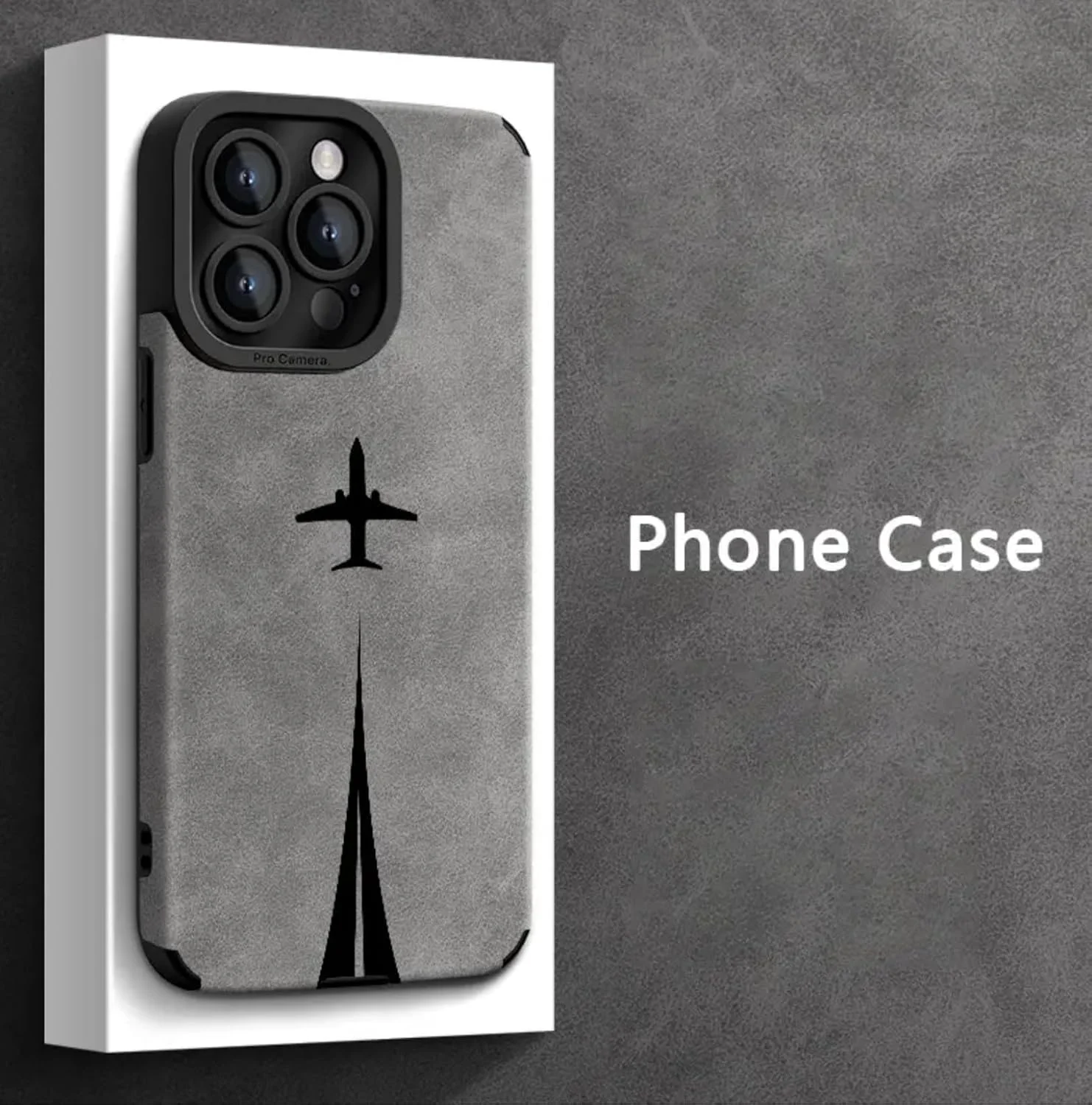 قاب محافظ گوشی موبایل طرح مسیر هواپیما، ساخته شده از TPU مقاوم در برابر ضربه، مناسب برای گوشی اپل آیفون 16 پرو مکس (مسیر پرواز هواپیما)