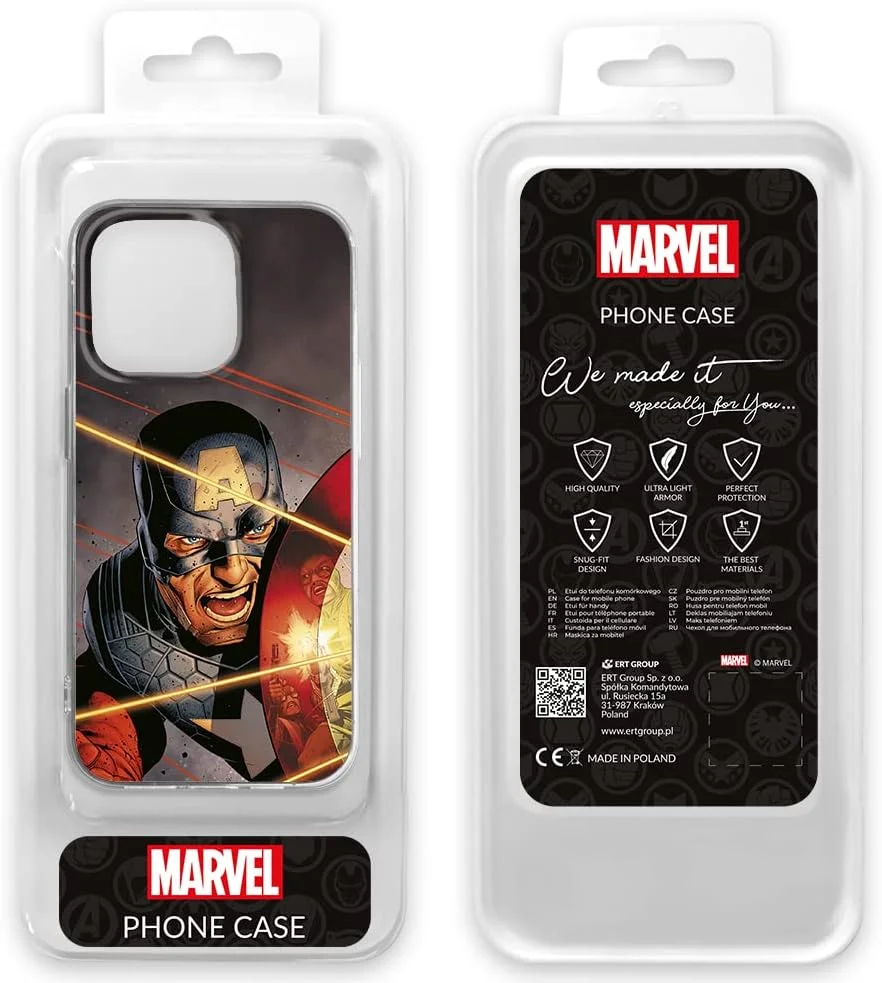 کاور گوشی موبایل ERT GROUP برای Apple Iphone 14 PRO MAX طرح اصلی و دارای مجوز رسمی مارول Captain America 007، کاملا منطبق با شکل گوشی موبایل، ساخته شده از TPU کاور گوشی موبایل ERT GROUP برای Apple Iphone 14 PRO MAX طرح اصلی و دارای مجوز رسمی مارول Captain America 007، کاملا منطبق با شکل گوشی موبایل، ساخته شده از TPU