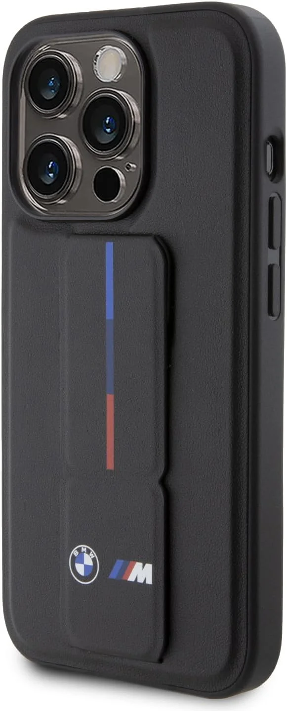 قاب محافظ چرمی CG Mobile BMW با پایه نگهدارنده برای آیفون 15 پرو مکس، مشکی قاب محافظ چرمی CG Mobile BMW با پایه نگهدارنده برای آیفون 15 پرو مکس، مشکی