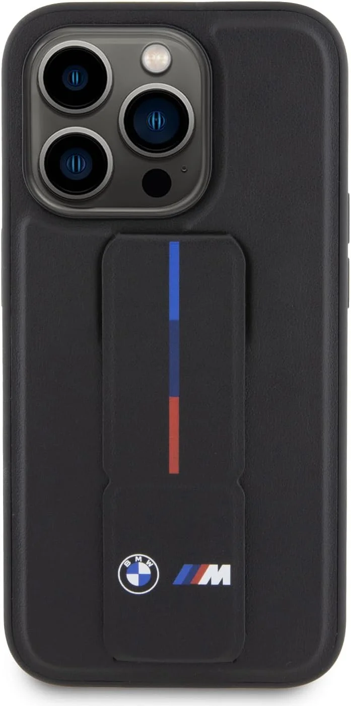 قاب محافظ چرمی CG Mobile BMW با پایه نگهدارنده برای آیفون 15 پرو مکس، مشکی قاب محافظ چرمی CG Mobile BMW با پایه نگهدارنده برای آیفون 15 پرو مکس، مشکی