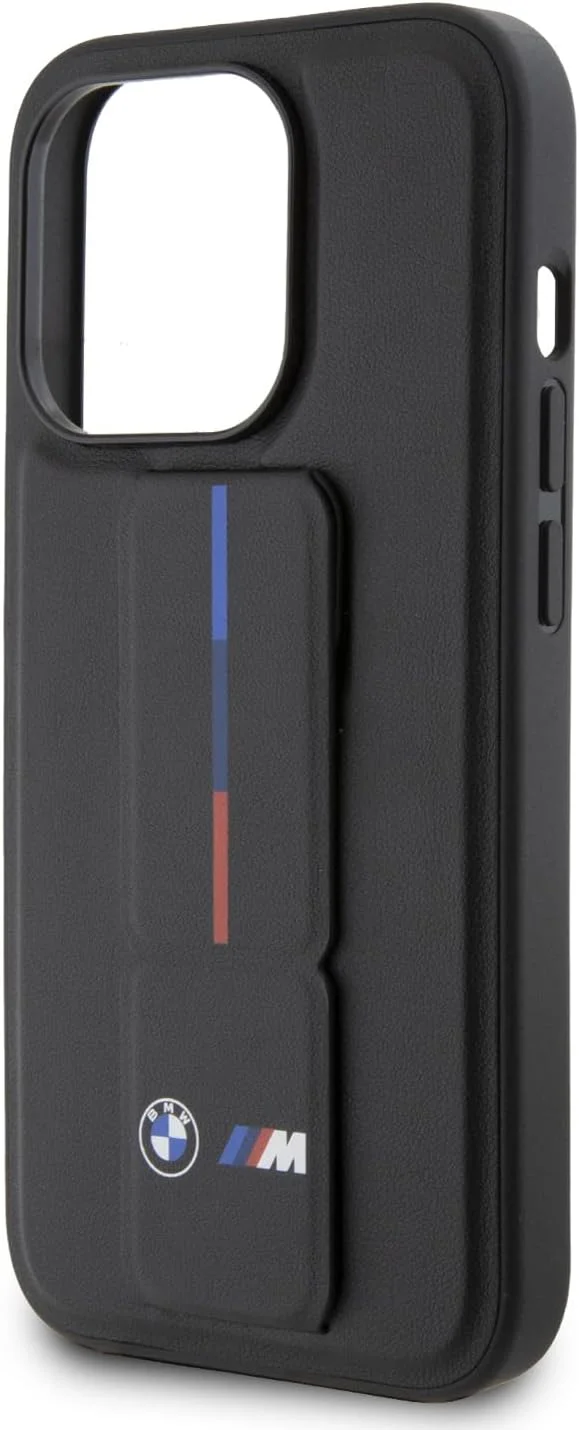 قاب محافظ چرمی CG Mobile BMW با پایه نگهدارنده برای آیفون 15 پرو مکس، مشکی قاب محافظ چرمی CG Mobile BMW با پایه نگهدارنده برای آیفون 15 پرو مکس، مشکی