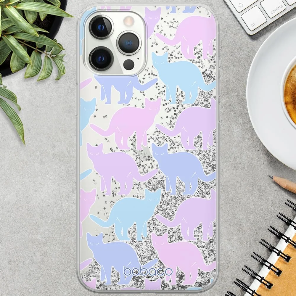 قاب گوشی موبایل Babaco ERT GROUP برای Apple Iphone 12 PRO MAX طرح اصلی و دارای مجوز رسمی گربه ها 011، کاملا منطبق با گوشی موبایل، با افکت اکلیلی