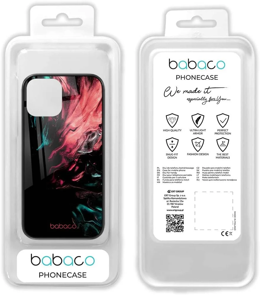 قاب گوشی موبایل Babaco ERT GROUP برای Apple Iphone 13 PRO MAX طرح اصلی و دارای مجوز رسمی طرح انتزاعی 027 ساخته شده از شیشه سخت شده، کاملا منطبق با گوشی موبایل، پوشش محافظ