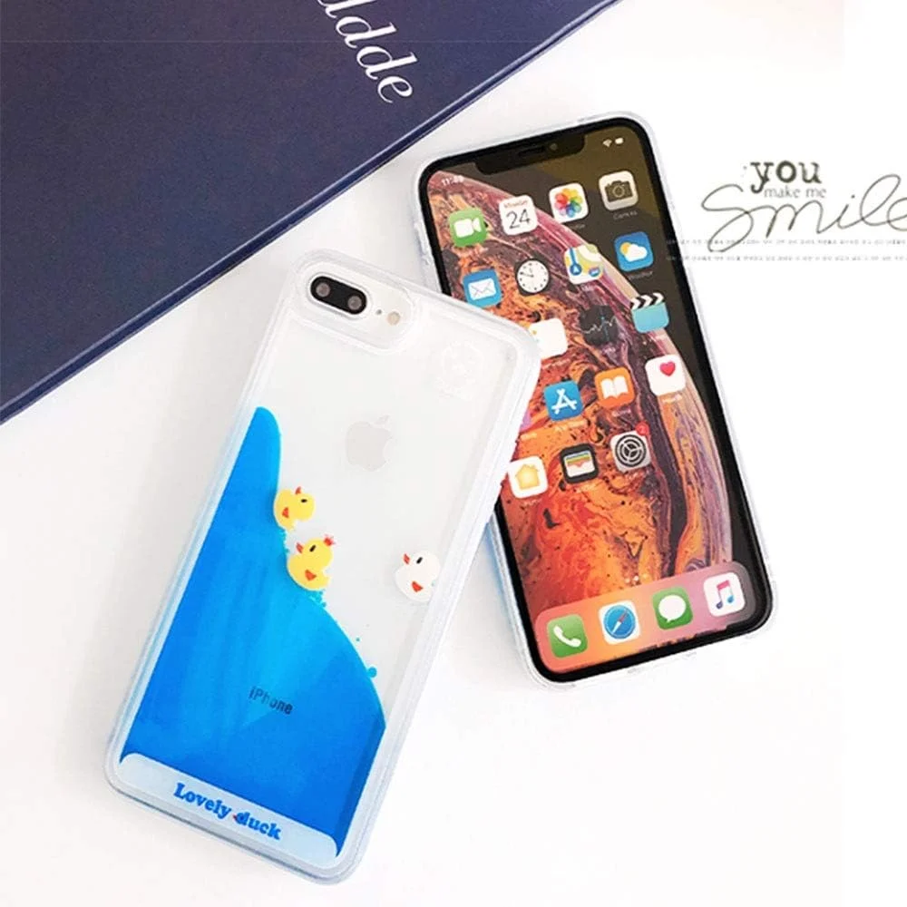قاب محافظ موبایل طرح جوجه اردک مایع مناسب برای آیفون 11، طرح کارتونی خلاقانه و بامزه همراه با بند آویز، ضد ضربه و محافظ قاب محافظ موبایل طرح جوجه اردک مایع مناسب برای آیفون 11، طرح کارتونی خلاقانه و بامزه همراه با بند آویز، ضد ضربه و محافظ