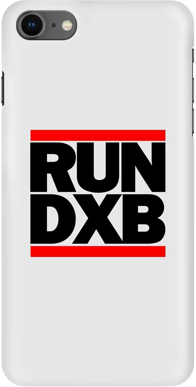 قاب محافظ گوشی موبایل استایلیزد مناسب برای آیفون 8، سری کلاسیک اسنپ باریک، طرح دار، پوشش سخت PC با روکش مات [طراحی شده برای آیفون 8] - طرح RUN DXB