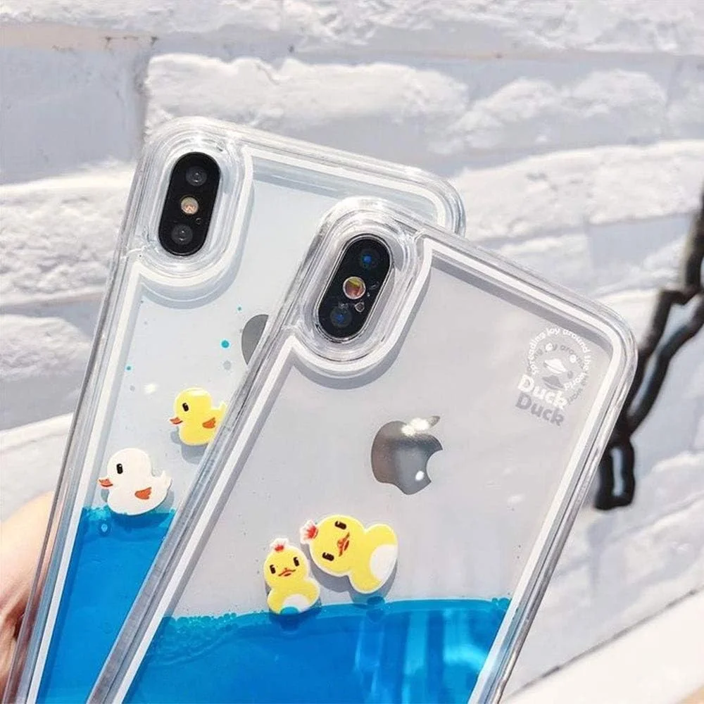 قاب محافظ موبایل طرح جوجه اردک مایع مناسب برای آیفون 11، طرح کارتونی خلاقانه و بامزه همراه با بند آویز، ضد ضربه و محافظ قاب محافظ موبایل طرح جوجه اردک مایع مناسب برای آیفون 11، طرح کارتونی خلاقانه و بامزه همراه با بند آویز، ضد ضربه و محافظ