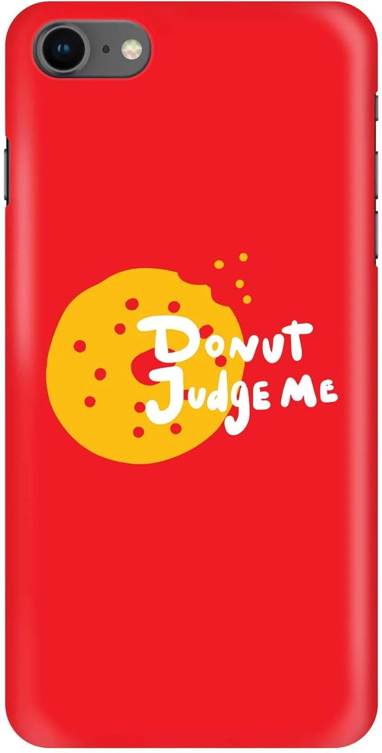 قاب محافظ گوشی موبایل استایلیزد، سازگار با آیفون 8، سری کلاسیک اسنپ، طرح سفارشی، پوشش سخت PC با روکش مات، طرح "قضاوت نکن"