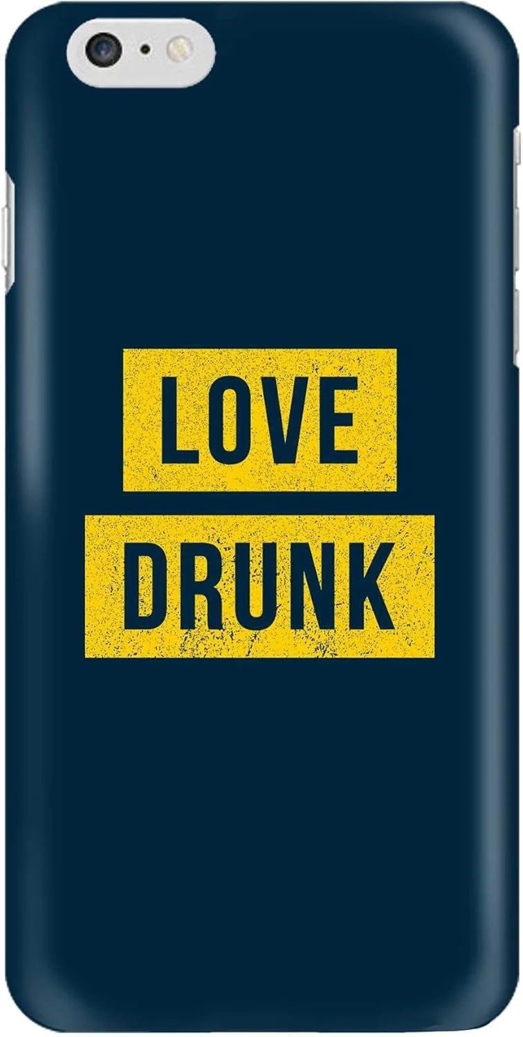 قاب محافظ گوشی موبایل استایلیزد، سازگار با آیفون 6S/6، سری اسلیم اسنپ کلاسیک، کاور سفارشی موبایل، محافظ PC سخت، روکش مات، طرح LoveDrunk [طراحی شده برای آیفون 6S/6]