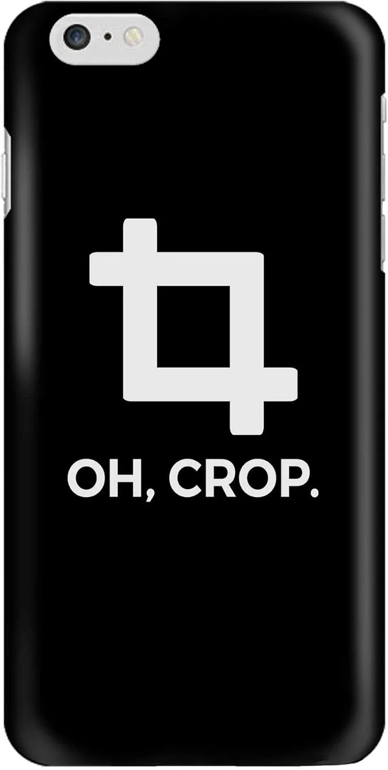 قاب محافظ استایلیزد مناسب برای گوشی اپل آیفون 6S/6، سری کلاسیک اسنپ باریک، کاور موبایل سفارشی، محافظ PC سخت با روکش مات، طرح Oh Crop [طراحی شده برای اپل آیفون 6S/6]