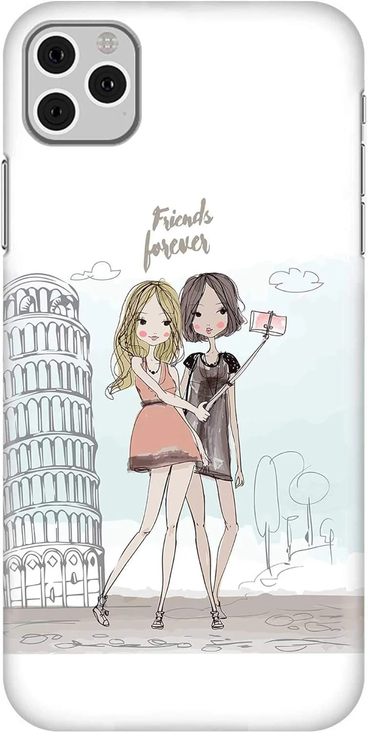 قاب محافظ استایلیزد سازگار با گوشی اپل آیفون 11 پرو مکس، باریک، سری کلاسیک، طرح سفارشی، پوشش سخت PC با روکش مات - طرح دوستان همیشگی [ویژه اپل آیفون 11 پرو مکس]