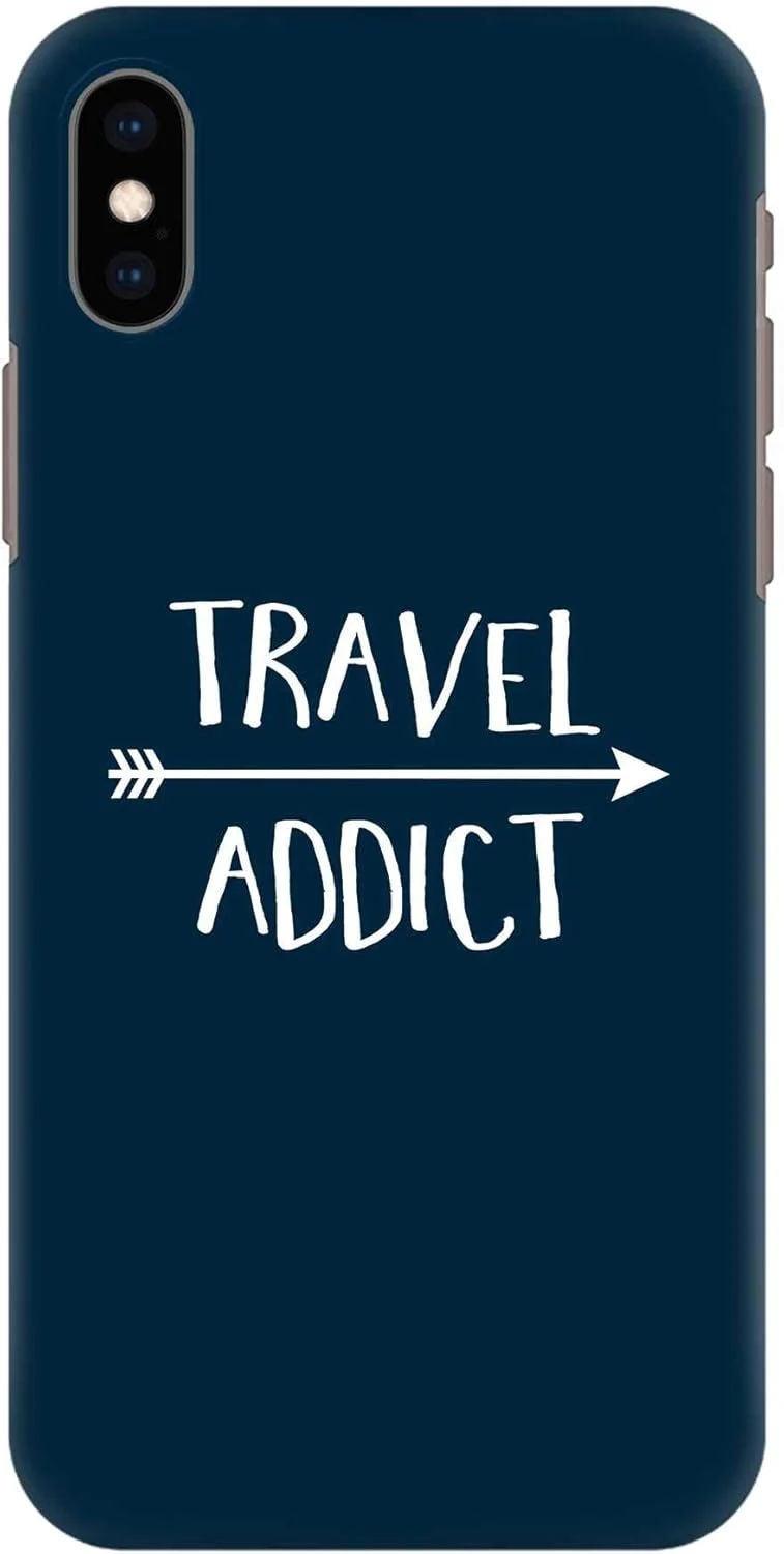 قاب محافظ گوشی موبایل استایلیزد مناسب برای اپل آیفون ایکس اس مکس، سری اسلیم اسنپ کلاسیک، طرح مسافر معتاد