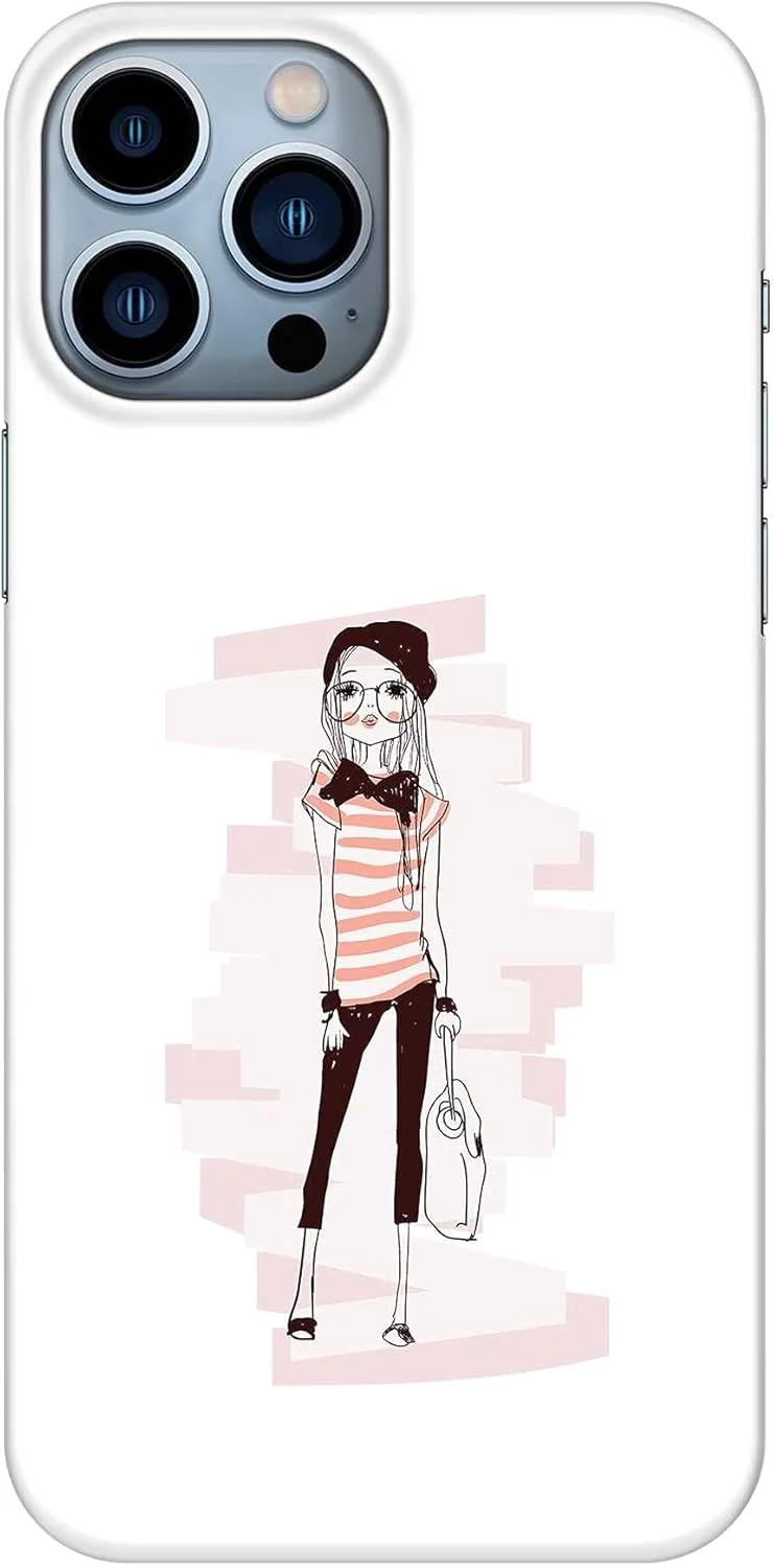 قاب محافظ گوشی موبایل استایلیزد، سازگار با آیفون 14 پرو مکس، سری کلاسیک باریک، پوشش سخت PC با روکش مات - طرح ملکه