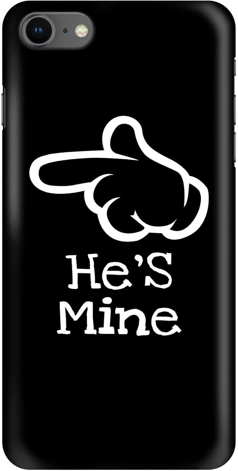 قاب محافظ استایلیزد سازگار با گوشی اپل آیفون 8، سری کلاسیک اسنپ باریک، کاور موبایل سفارشی، محافظ PC سخت با روکش مات [طراحی شده برای اپل آیفون 8] - او مال من است