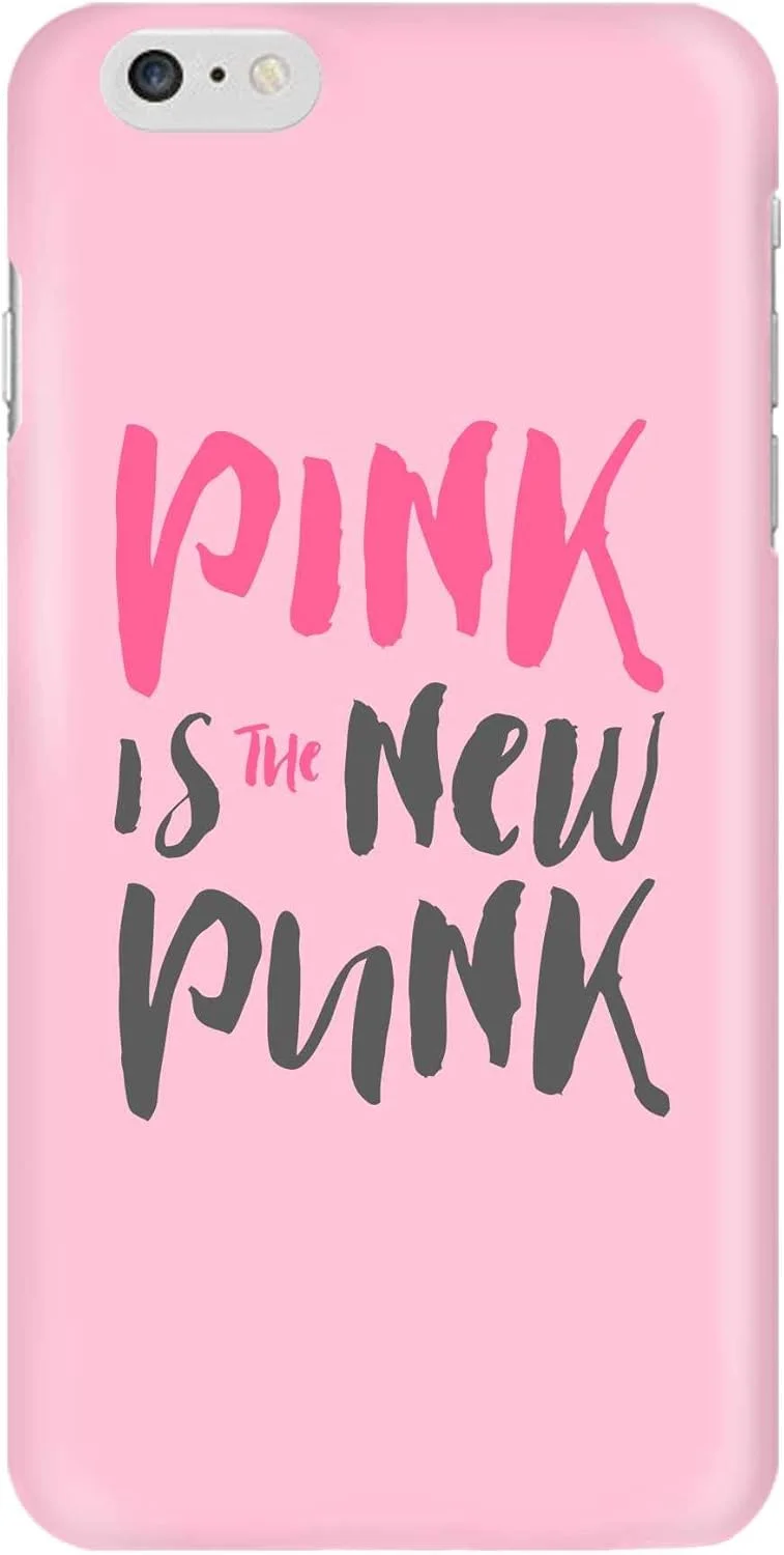 قاب محافظ گوشی استایلیزد، سازگار با گوشی های اپل آیفون 6S/6، سری کلاسیک اسلیم، کاور موبایل سفارشی، محافظ PC سخت، روکش مات، طرح چاپی [طراحی شده برای اپل آیفون 6S/6] - صورتی، پانک جدید است