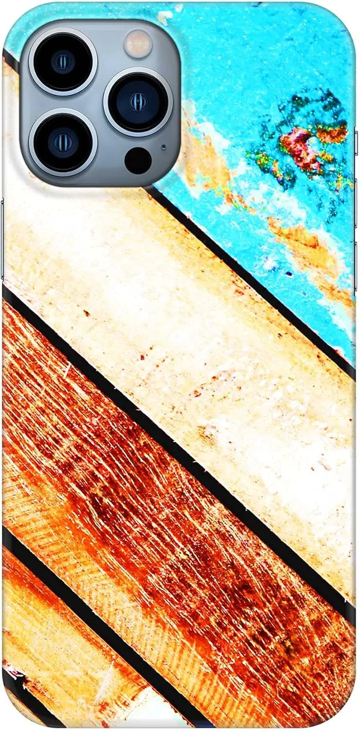 قاب محافظ گوشی موبایل استایلیزد مناسب برای آیفون 14 پرو مکس، سری اسلیم اسنپ کلاسیک، پوشش سخت PC با روکش مات - اسکله چوبی